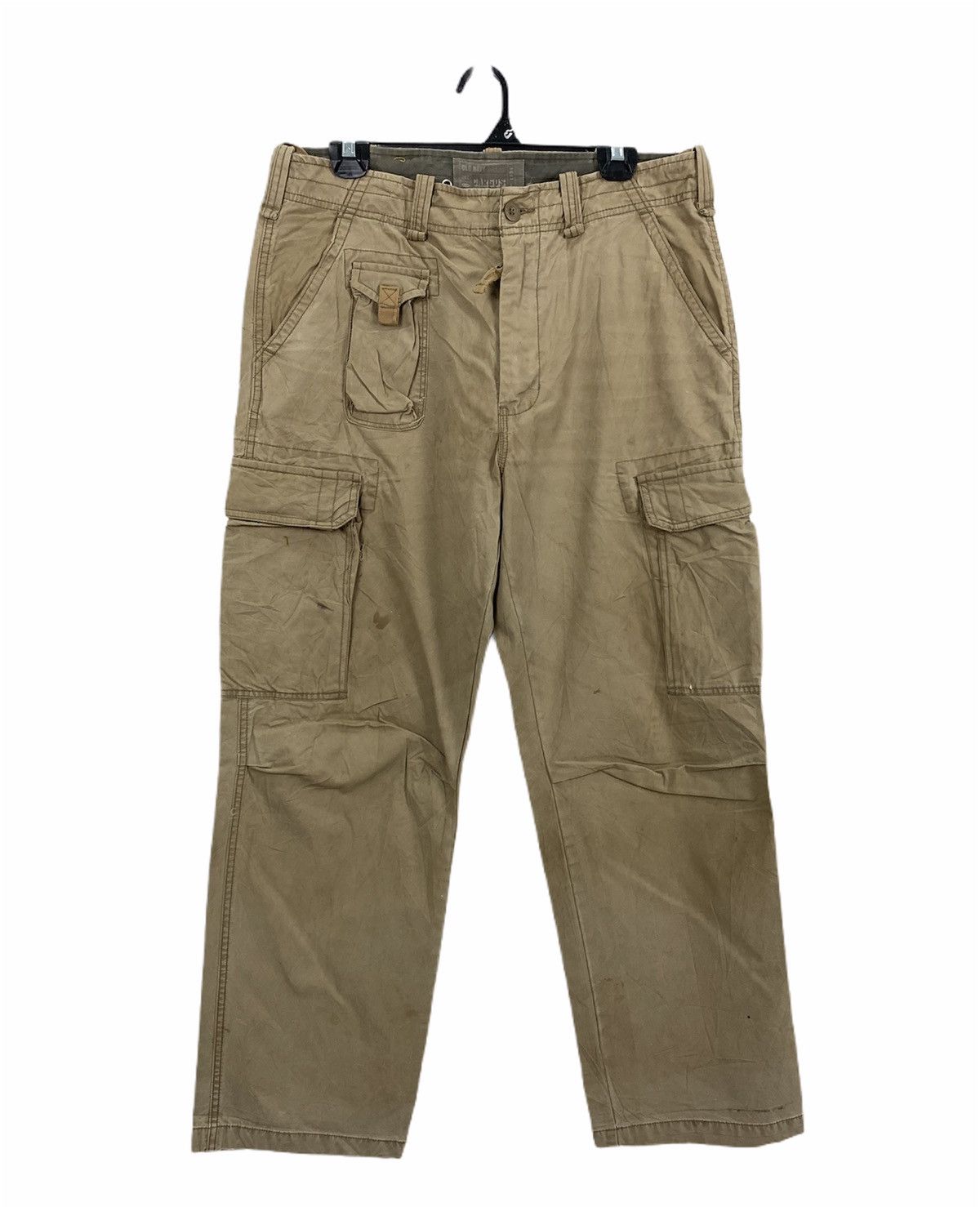 Japanese Brand × Old Navy OLD NAVY Vintag 90s Khaki Baggy 7Pocket Military Cargo Pant Size US 34 / EU 50 - 1 Thumbnail