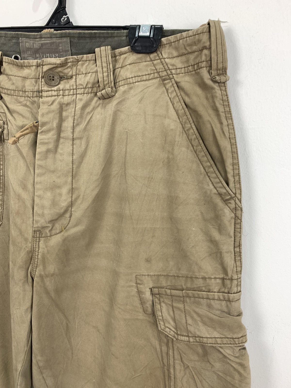 Japanese Brand × Old Navy OLD NAVY Vintag 90s Khaki Baggy 7Pocket Military Cargo Pant Size US 34 / EU 50 - 10 Thumbnail