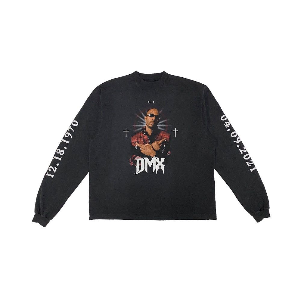 image of Balenciaga X Yeezy Dmx Tribute L/s in Vintage Black, Men's (Size Large)