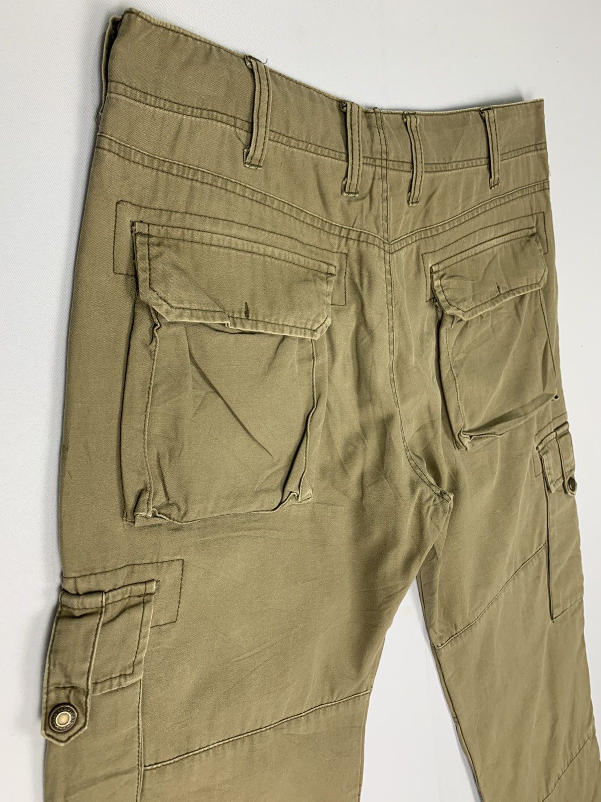 Seditionaries VILLAND Carpenter Baggy Multipocket Double Knee Cargo Pants Size US 33 - 12 Thumbnail
