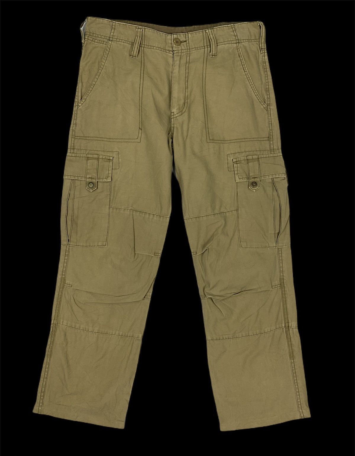 Seditionaries VILLAND Carpenter Baggy Multipocket Double Knee Cargo Pants Size US 33 - 2 Thumbnail