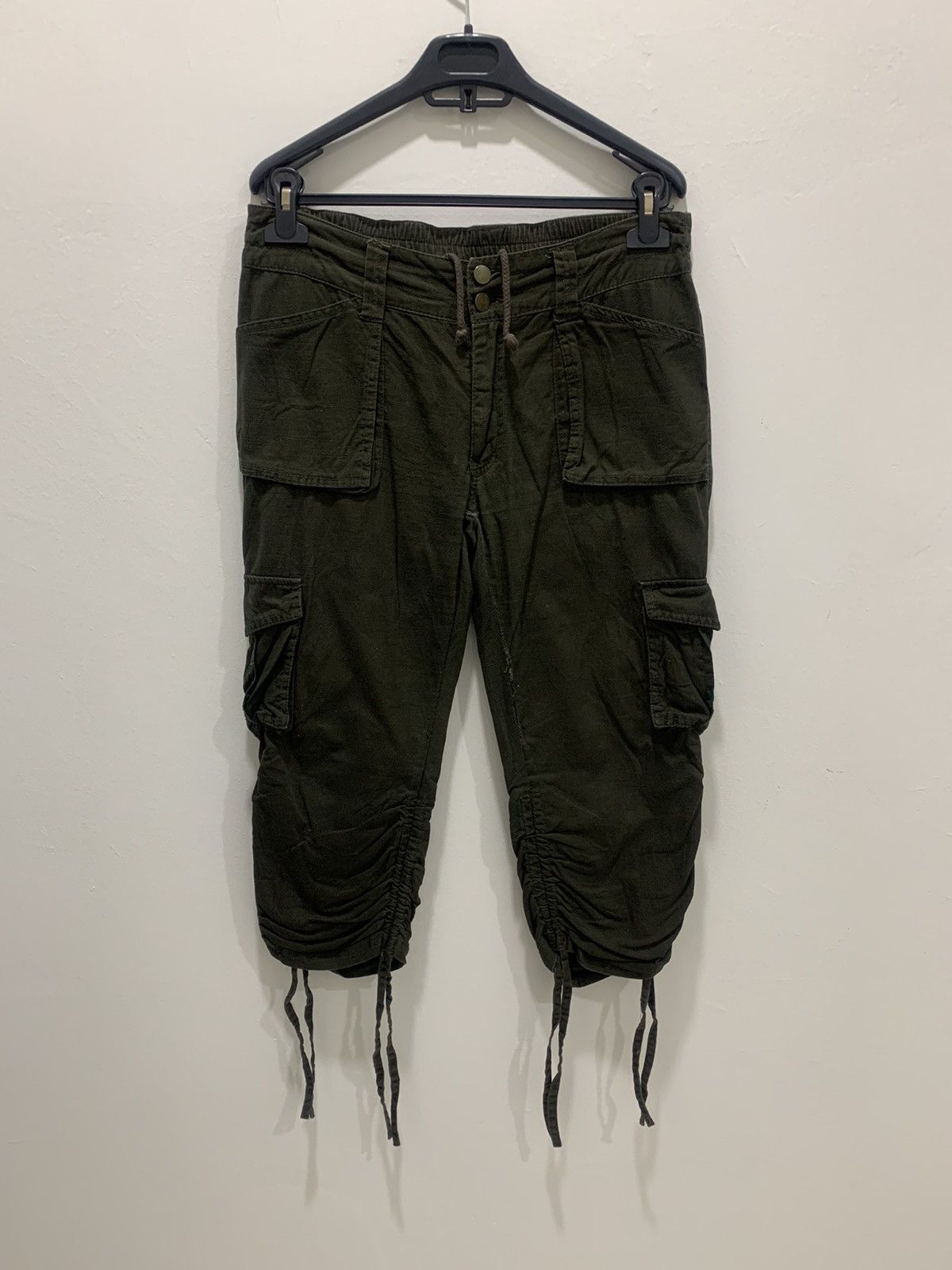 Japanese Brand × Seditionaries Rare Spring Leg Carpenter Baggy Multipocket Cargo Crop Pant Size US 32 / EU 48 - 2 Thumbnail