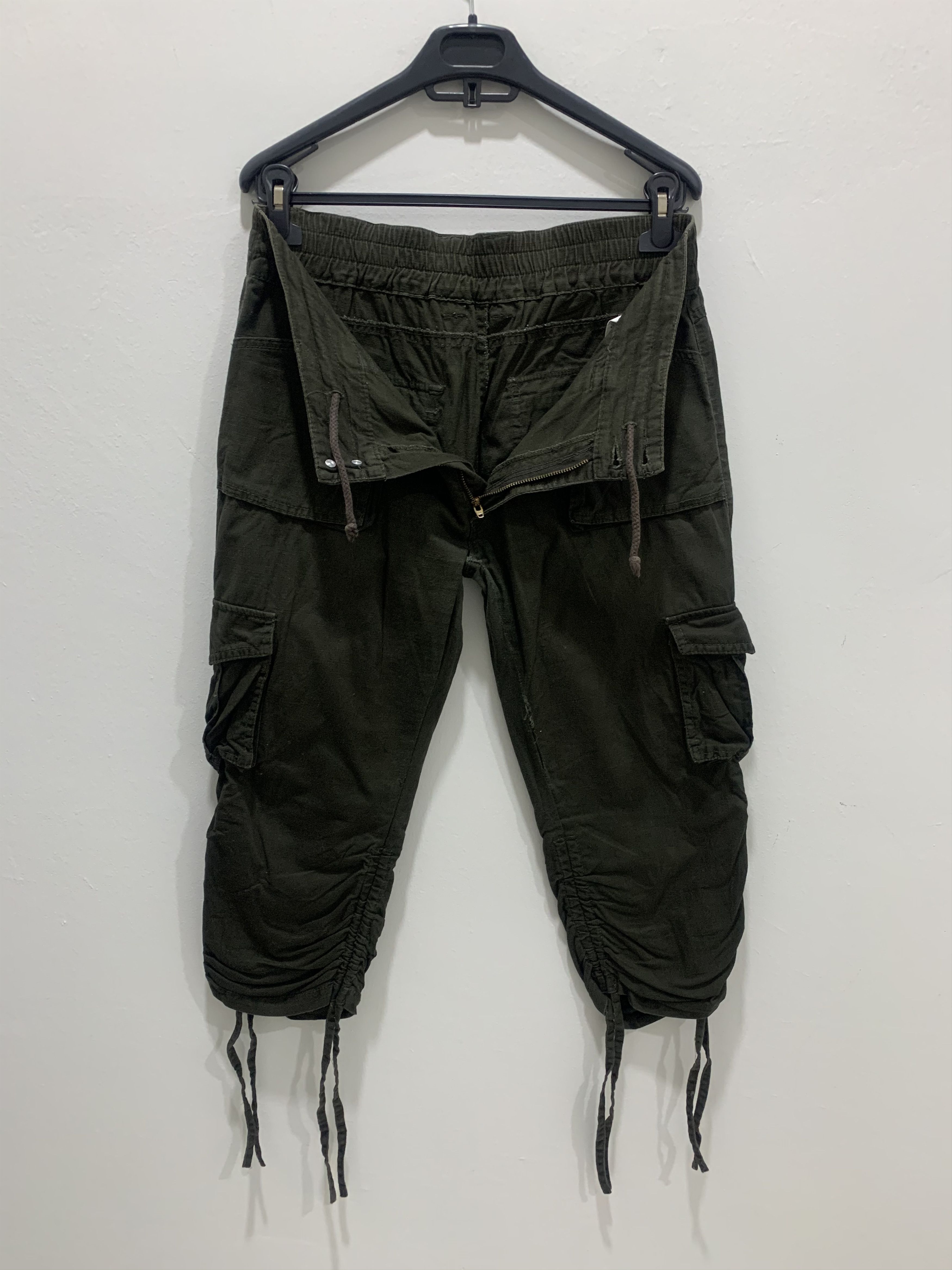 Japanese Brand × Seditionaries Rare Spring Leg Carpenter Baggy Multipocket Cargo Crop Pant Size US 32 / EU 48 - 4 Thumbnail