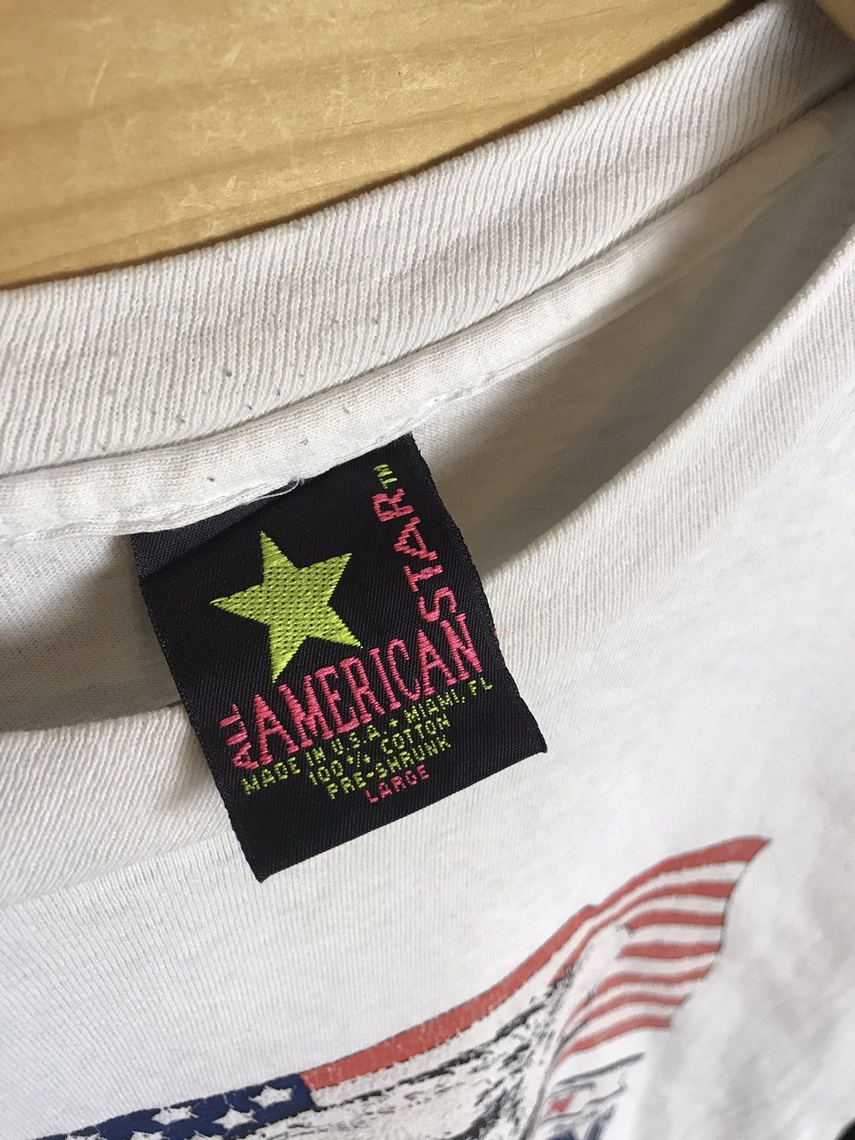Vintage Vintage all American star single stitch t-shirt Size US L / EU 52-54 / 3 - 8 Thumbnail