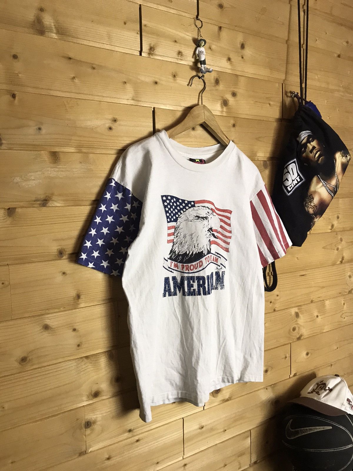 Vintage Vintage all American star single stitch t-shirt Size US L / EU 52-54 / 3 - 1 Thumbnail