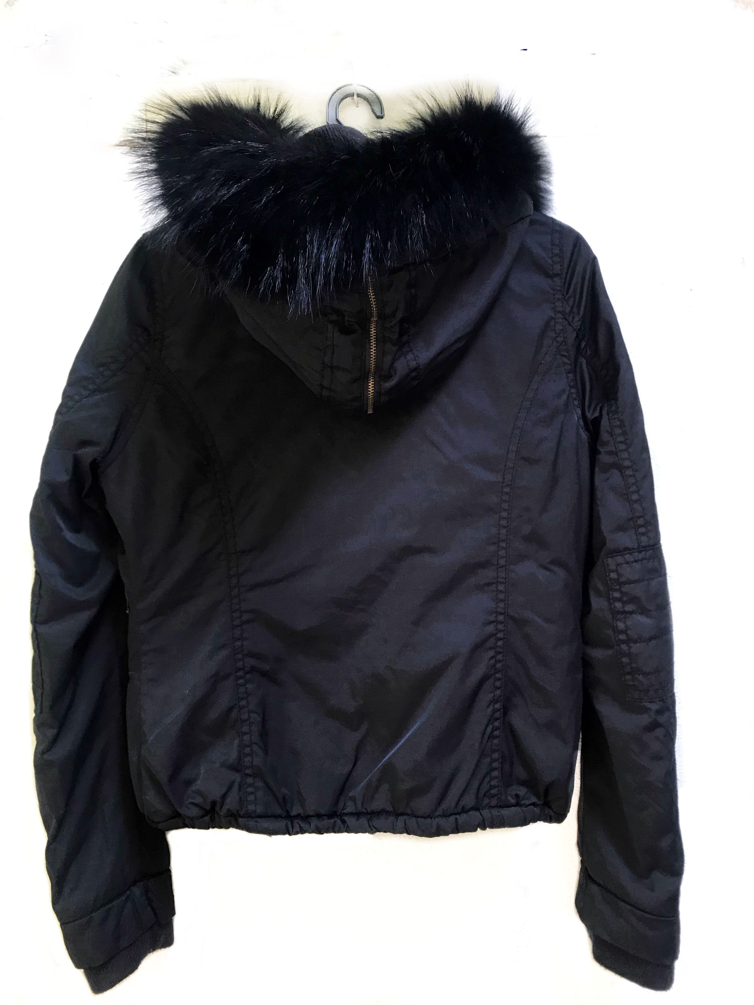 Japanese Brand Moussy Fox Fur Hooded Bomber Jacket Size S / US 4 / IT 40 - 2 Thumbnail