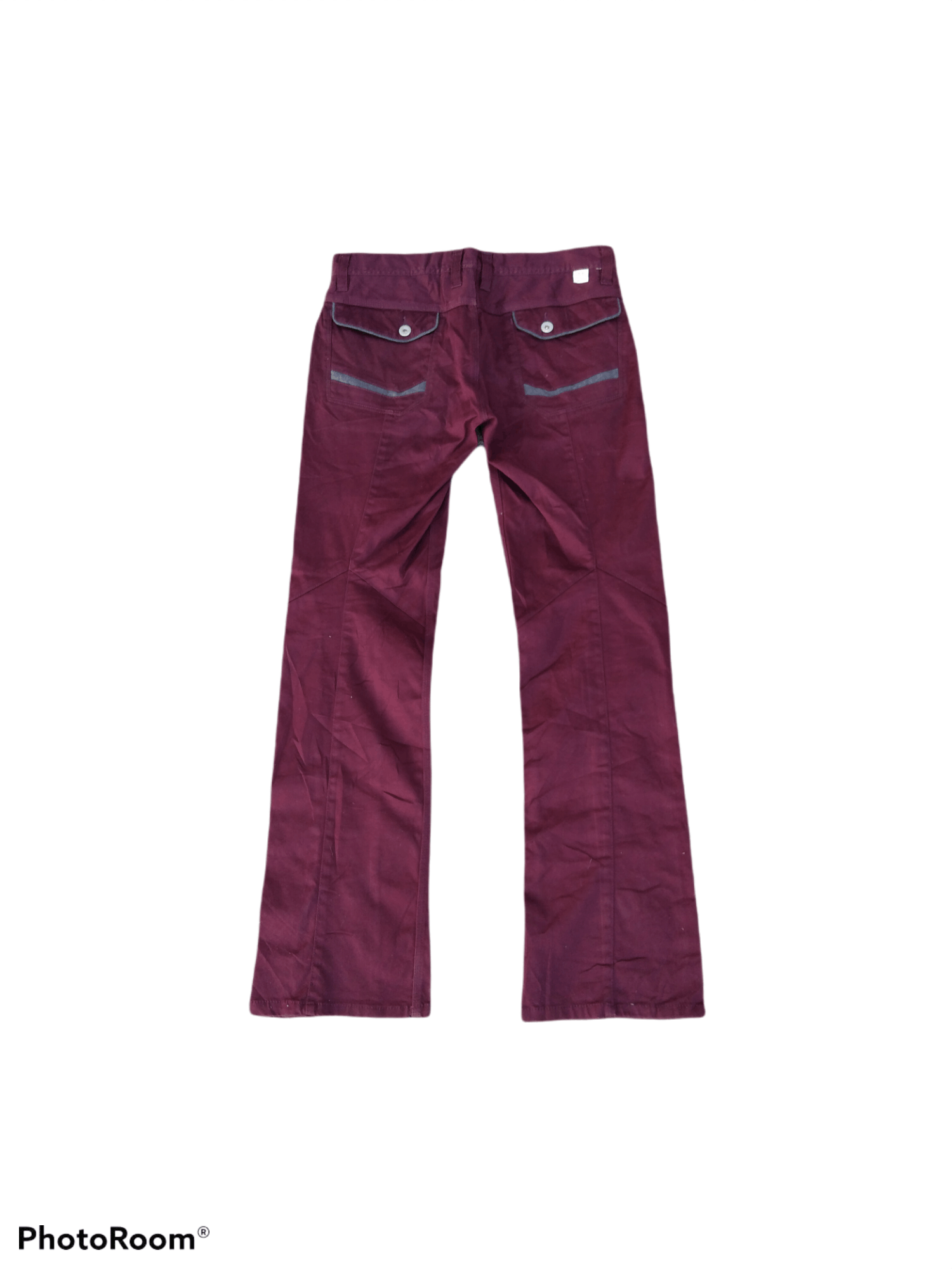 Japanese Brand RARE💥MEROON ROSE BUSHPANTS JAPANESE BRAND NICOL Size US 31 - 2 Thumbnail