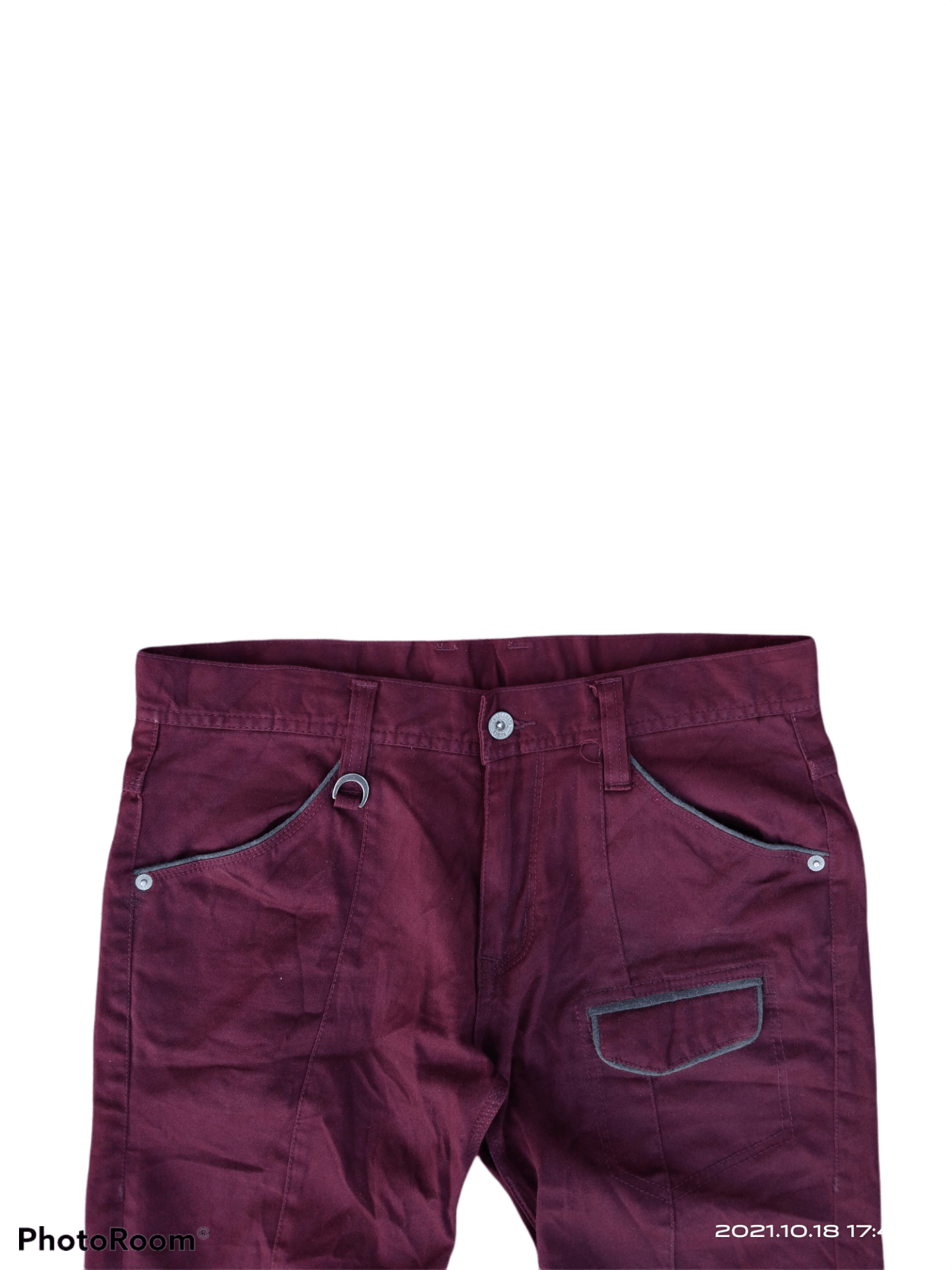 Japanese Brand RARE💥MEROON ROSE BUSHPANTS JAPANESE BRAND NICOL Size US 31 - 3 Thumbnail