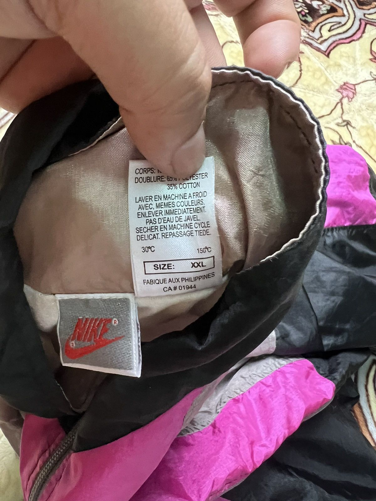 Nike × Vintage Vintage 90’s Big Nike Swoosh Colourway Rare Design Size US XXL / EU 58 / 5 - 8 Thumbnail