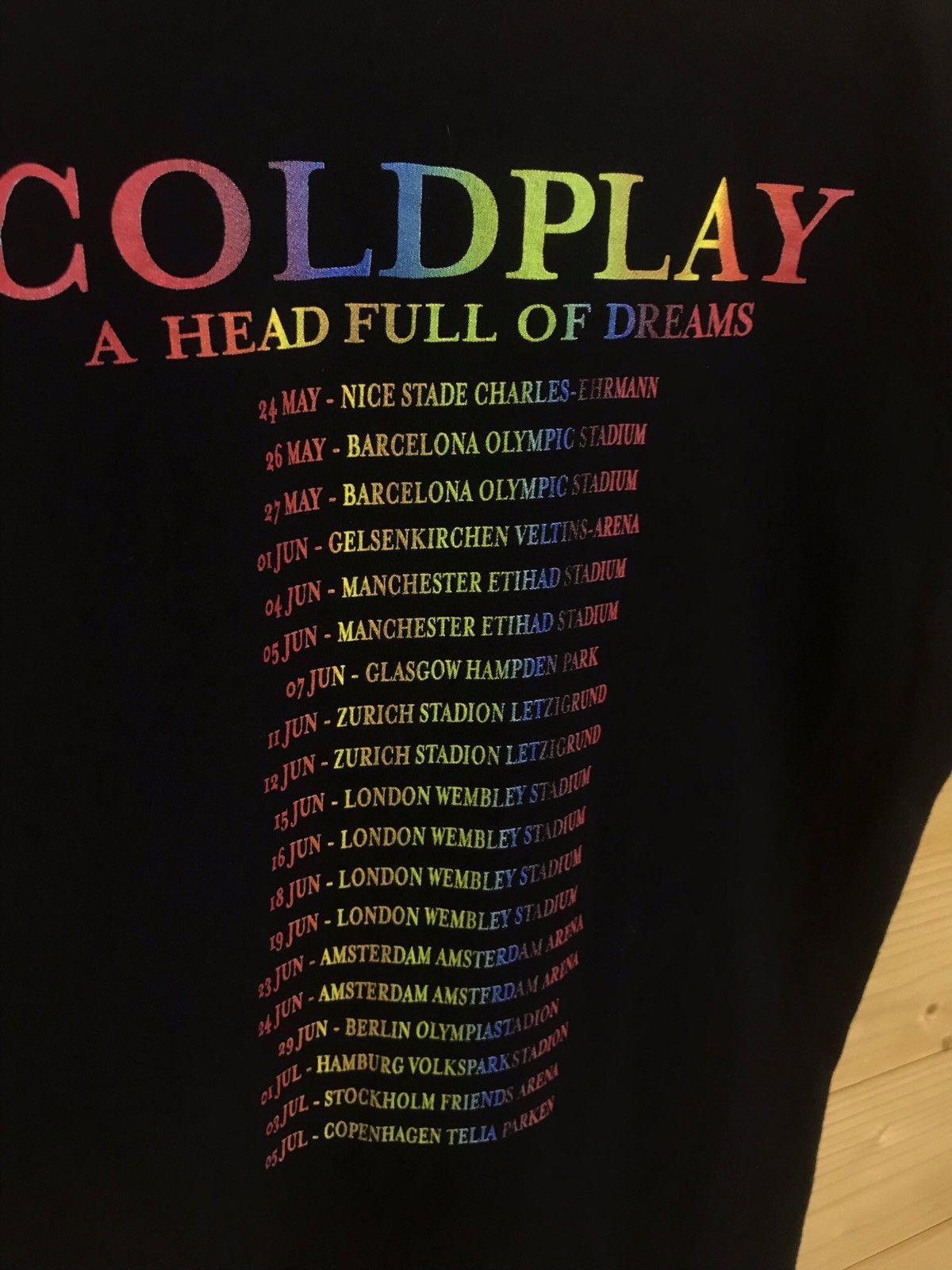Band Tees Coldplay tour t-shirt Size US M / EU 48-50 / 2 - 8 Thumbnail