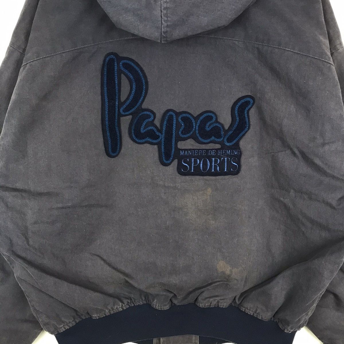 Vintage Vintage Papas Sports Faded Hoodie Jacket Size US L / EU 52-54 / 3 - 6 Thumbnail
