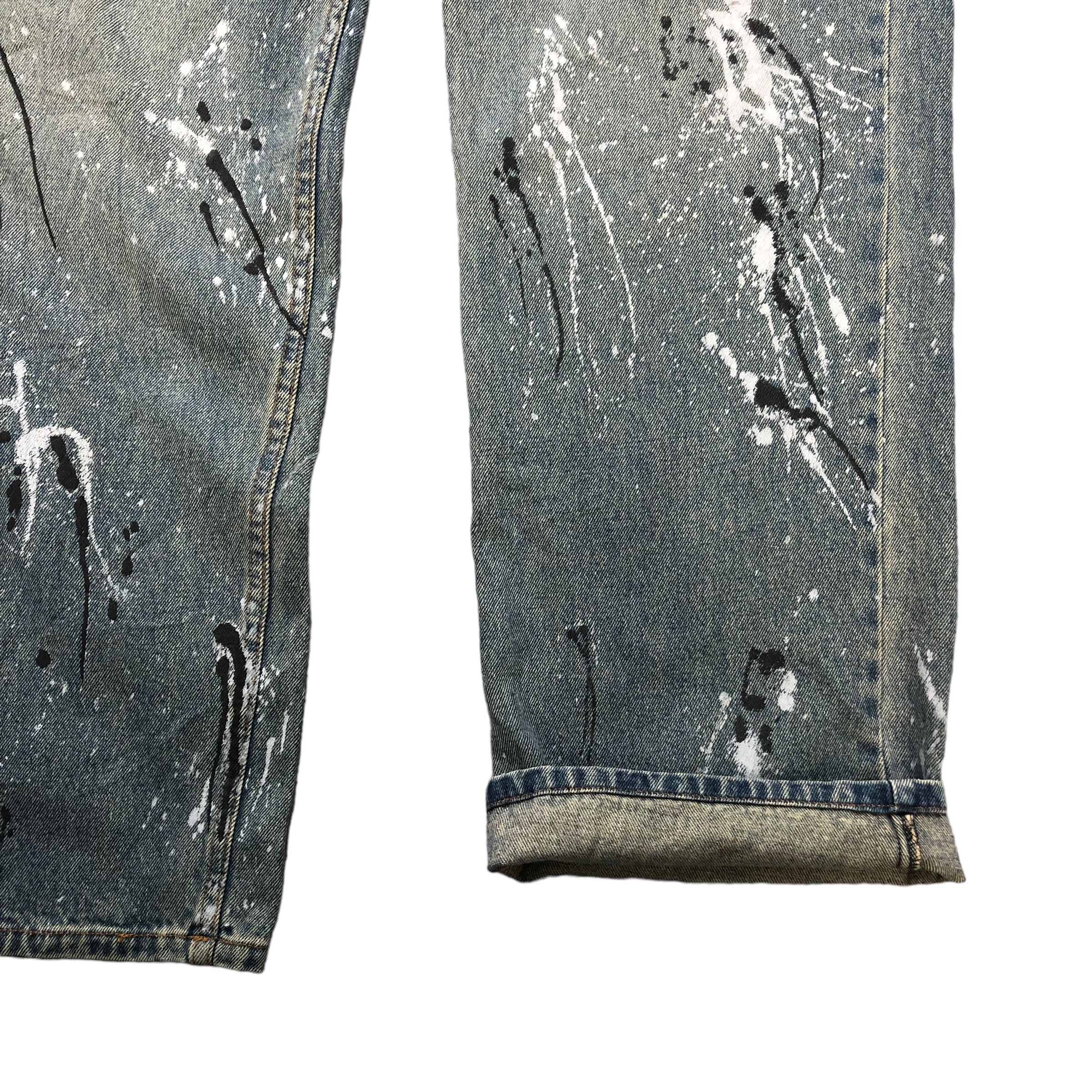 Other AMORE PURE PAINT SPLATTER TRASHED DISTRESS DENIM #6135-220 Size US 31 - 9 Thumbnail