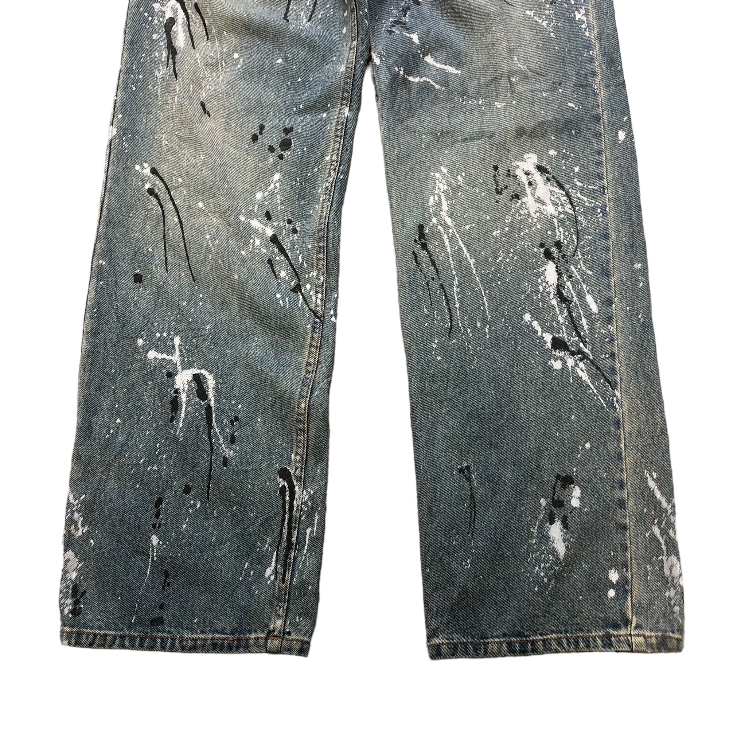 Other AMORE PURE PAINT SPLATTER TRASHED DISTRESS DENIM #6135-220 Size US 31 - 8 Thumbnail