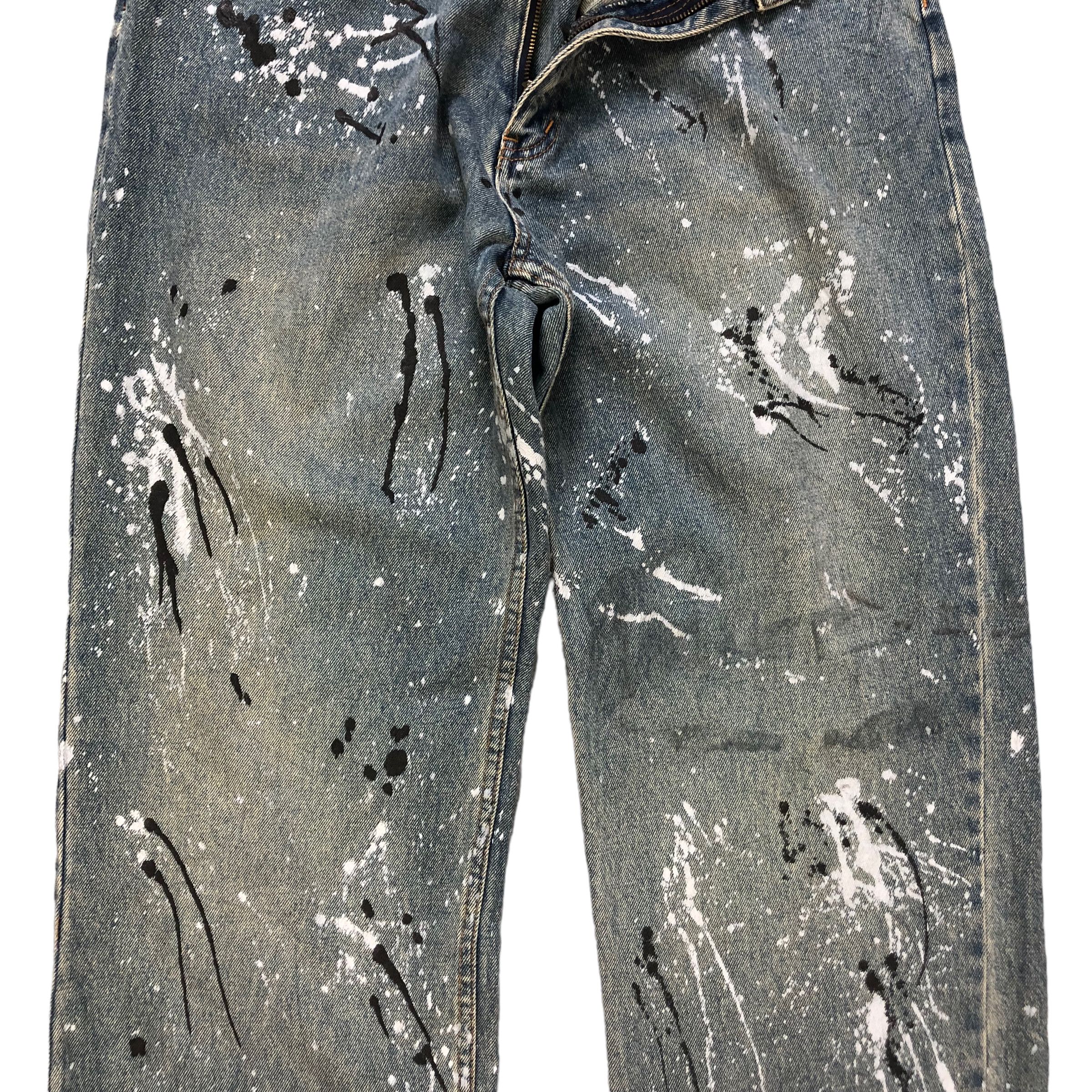Other AMORE PURE PAINT SPLATTER TRASHED DISTRESS DENIM #6135-220 Size US 31 - 7 Thumbnail