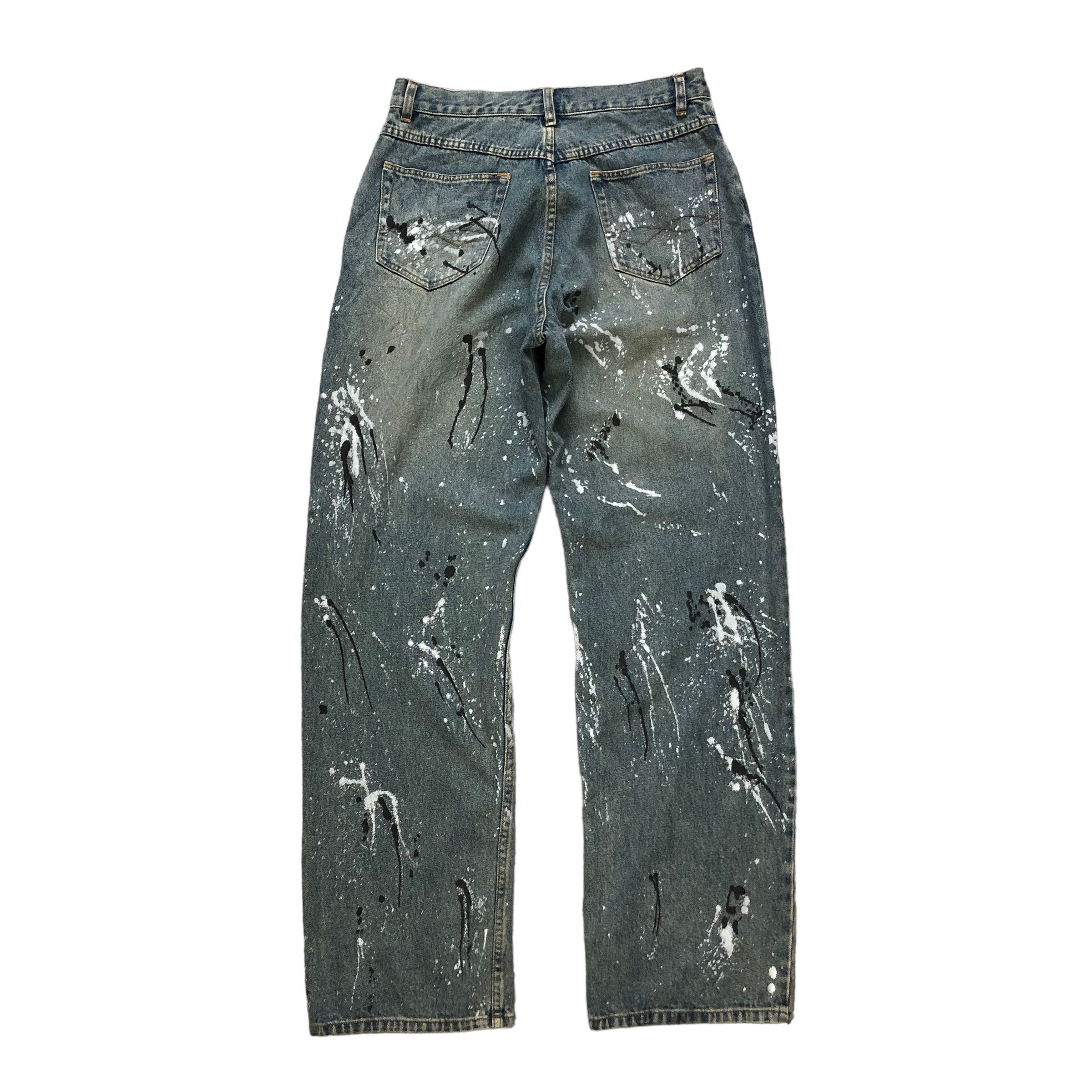 Other AMORE PURE PAINT SPLATTER TRASHED DISTRESS DENIM #6135-220 Size US 31 - 13 Thumbnail