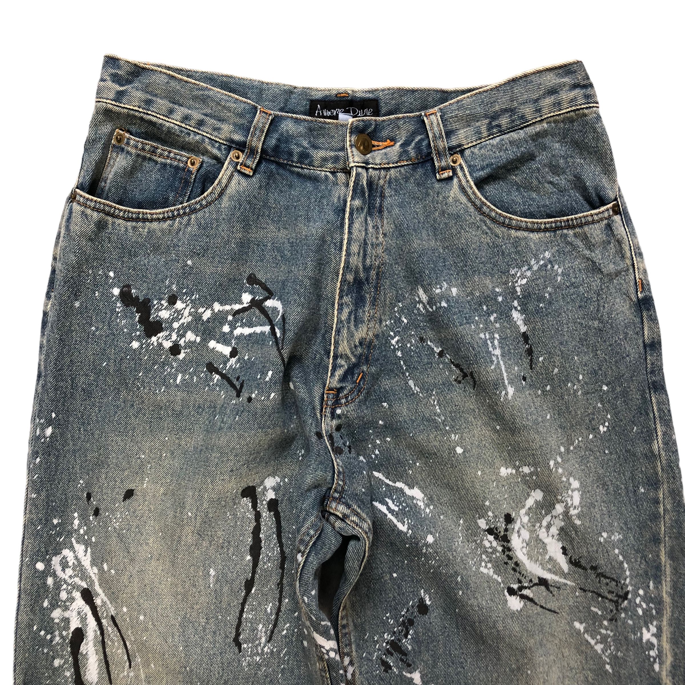Other AMORE PURE PAINT SPLATTER TRASHED DISTRESS DENIM #6135-220 Size US 31 - 2 Thumbnail