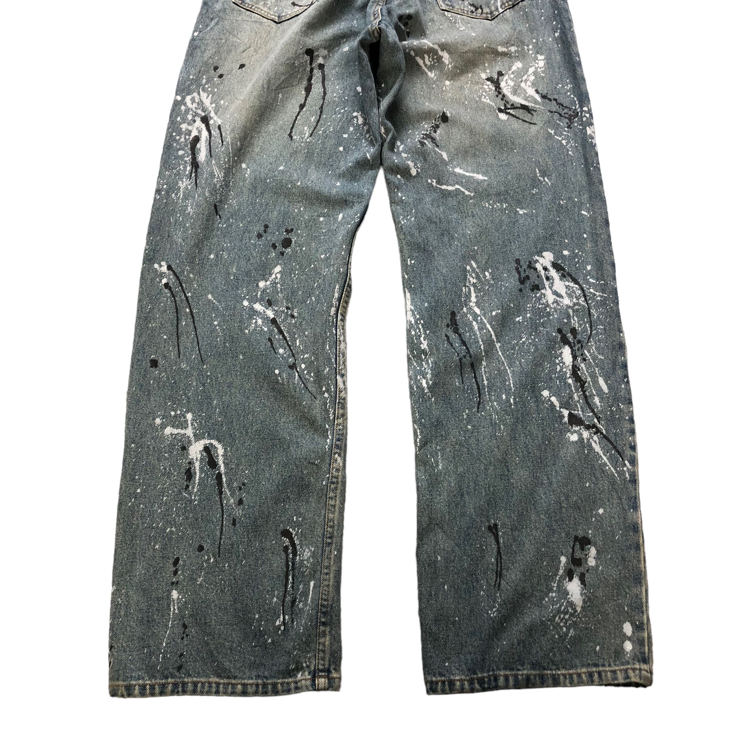 Other AMORE PURE PAINT SPLATTER TRASHED DISTRESS DENIM #6135-220 Size US 31 - 15 Thumbnail