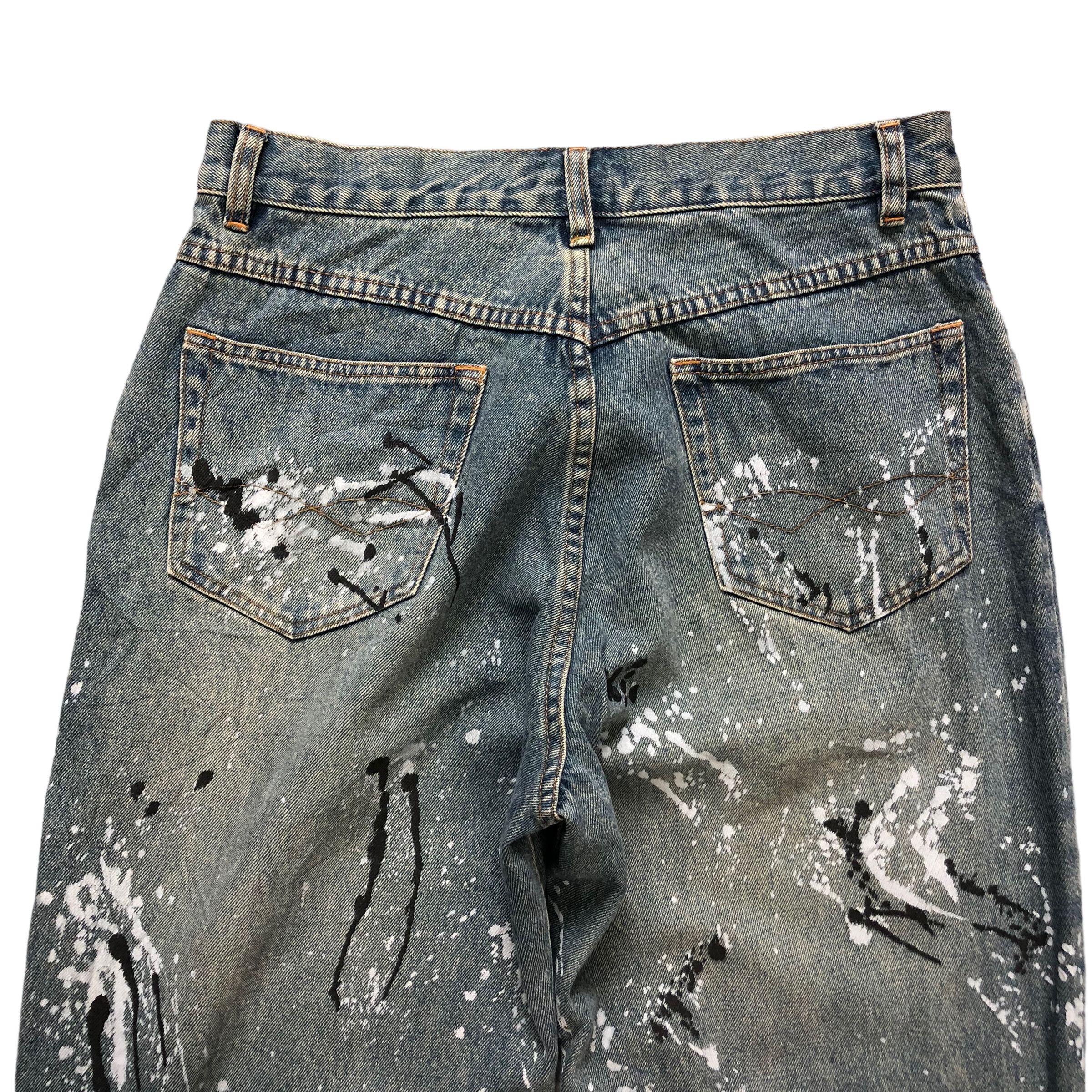 Other AMORE PURE PAINT SPLATTER TRASHED DISTRESS DENIM #6135-220 Size US 31 - 14 Thumbnail