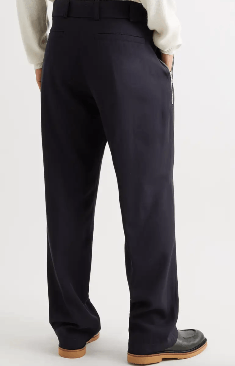 Dries Van Noten DRIES VAN NOTEN Belted Wool-Blend Gabardine Trousers Size US 32 / EU 48 - 4 Thumbnail