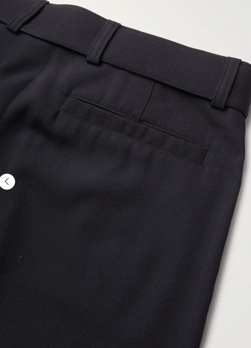Dries Van Noten DRIES VAN NOTEN Belted Wool-Blend Gabardine Trousers Size US 32 / EU 48 - 5 Thumbnail