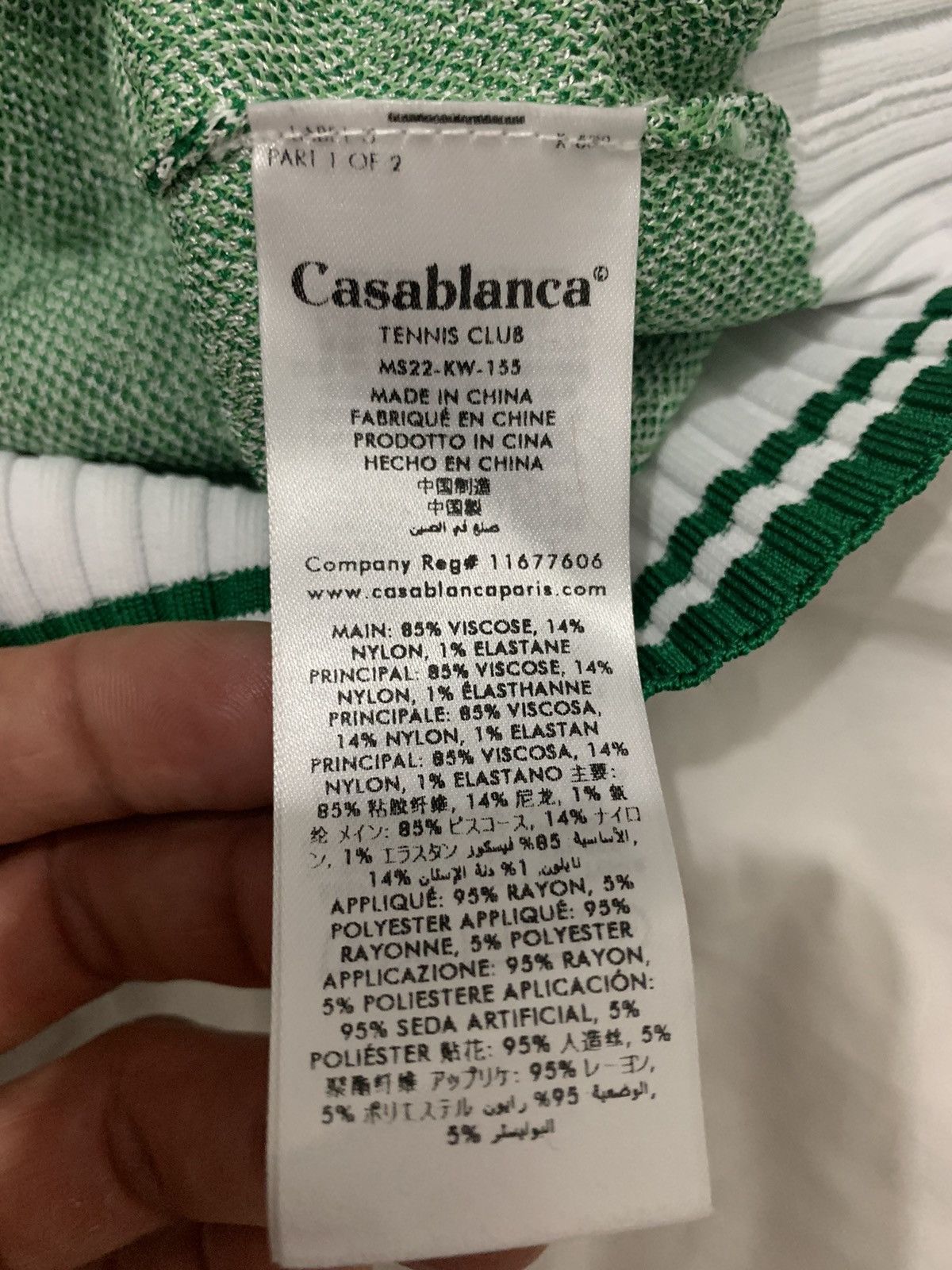 Casablanca Casablanca monogram jacquard knitted polo top Size US XXL / EU 58 / 5 - 8 Thumbnail