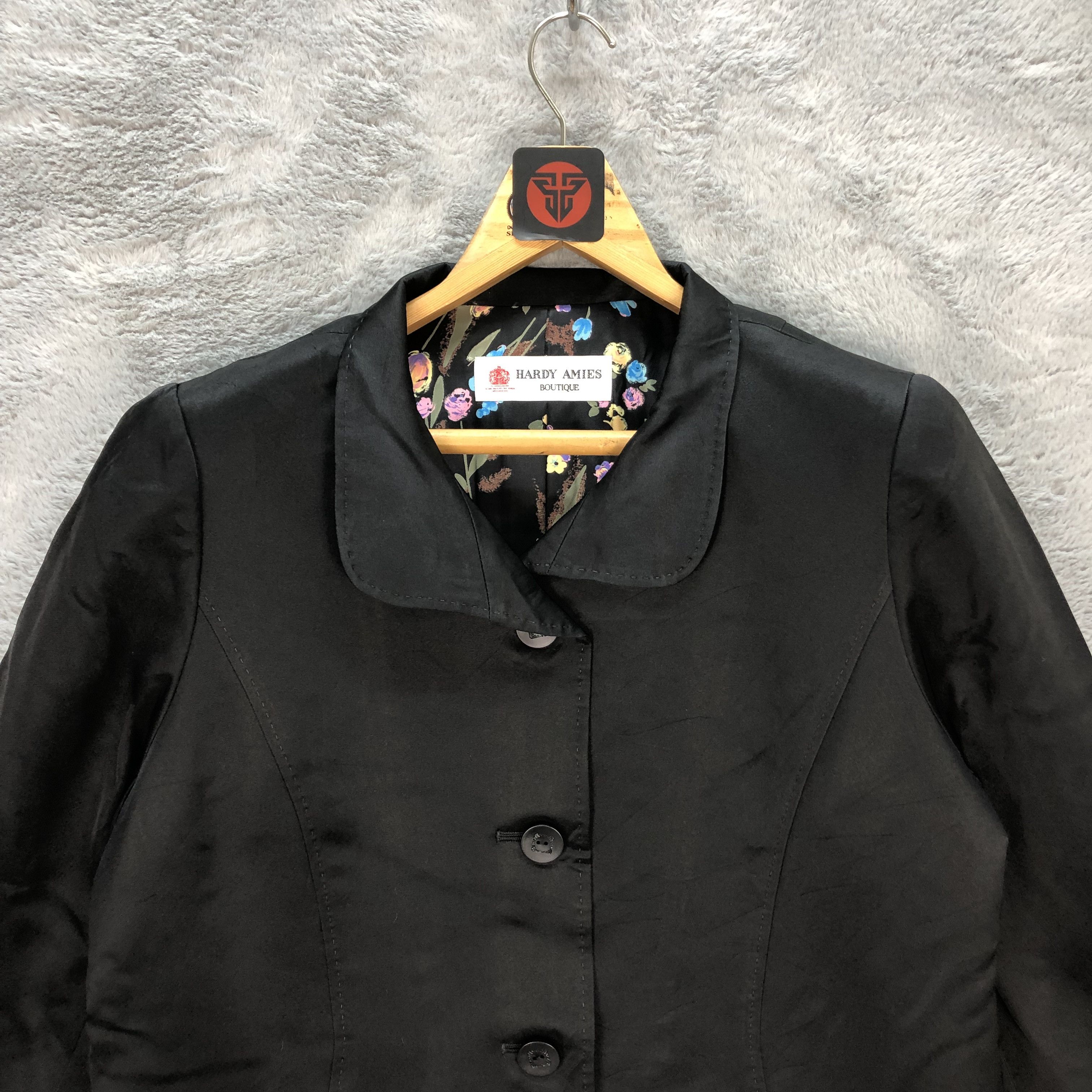 Hardy Amies HARDY AMIES BOUTIQUE FLORAL LINING COAT #6310-59 Size M / US 6-8 / IT 42-44 - 2 Thumbnail