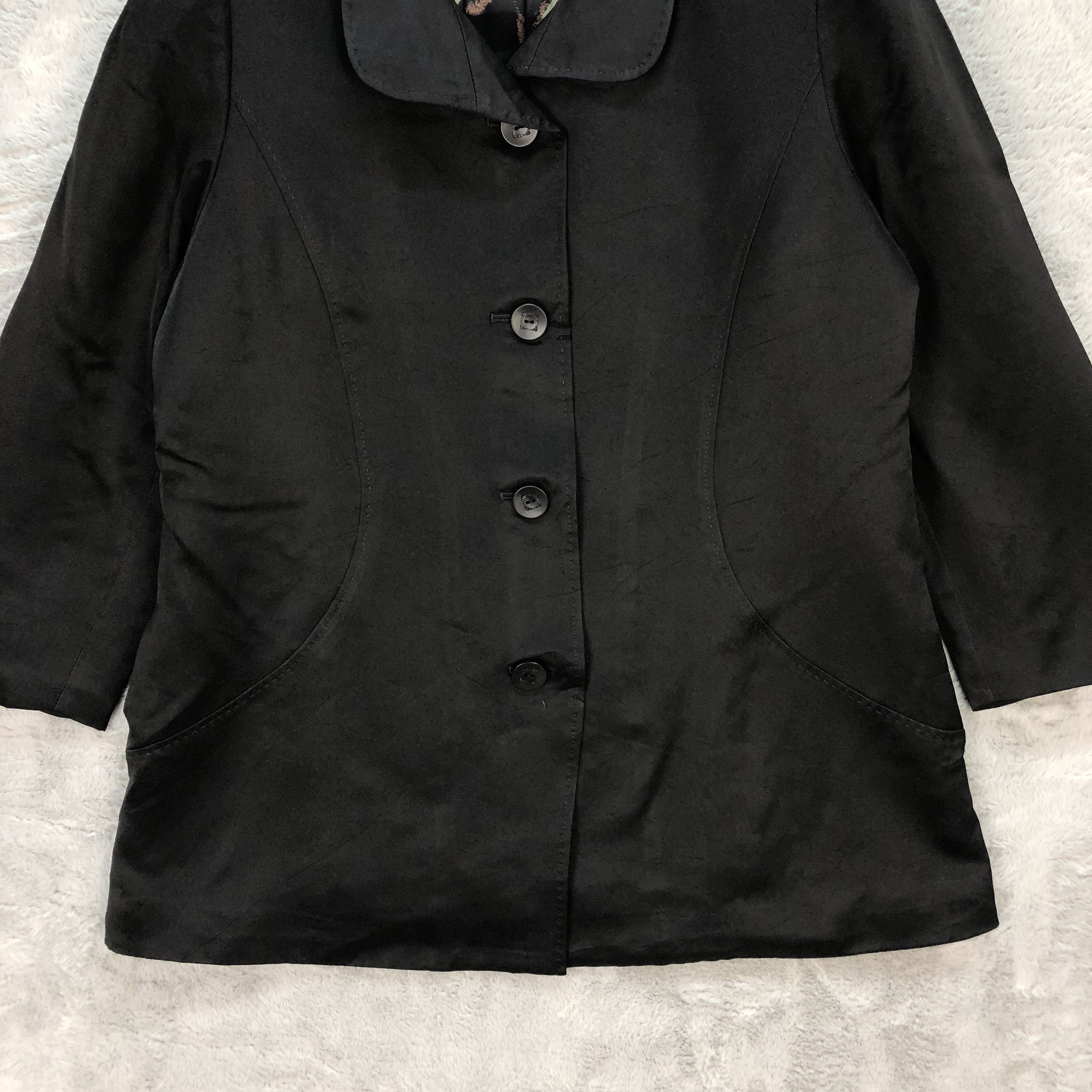 Hardy Amies HARDY AMIES BOUTIQUE FLORAL LINING COAT #6310-59 Size M / US 6-8 / IT 42-44 - 3 Thumbnail