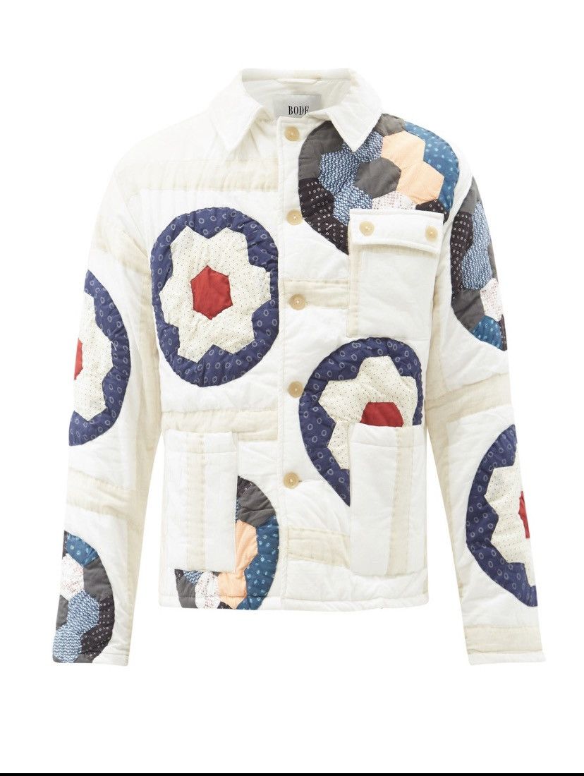 Bode Grandmothers garden patchwork cotton jacket Size US L / EU 52-54 / 3 - 1 Thumbnail