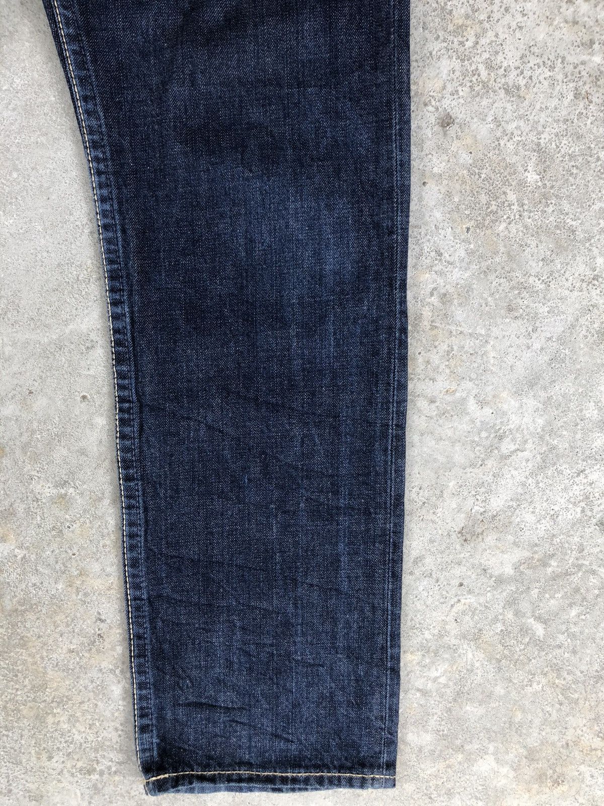 Japanese Brand Co & Lu Daicock Evisu Style Selvedge Denim Big Logo Painted Size US 30 / EU 46 - 8 Thumbnail