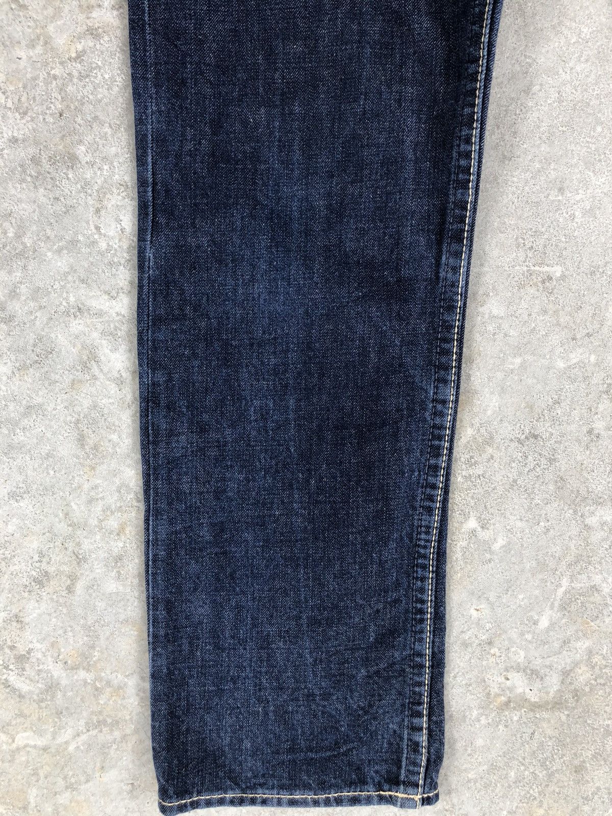 Japanese Brand Co & Lu Daicock Evisu Style Selvedge Denim Big Logo Painted Size US 30 / EU 46 - 7 Thumbnail