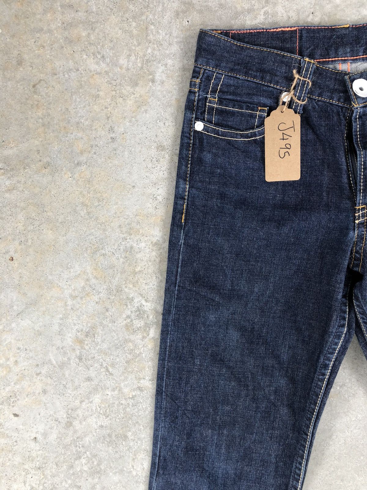 Japanese Brand Co & Lu Daicock Evisu Style Selvedge Denim Big Logo Painted Size US 30 / EU 46 - 5 Thumbnail