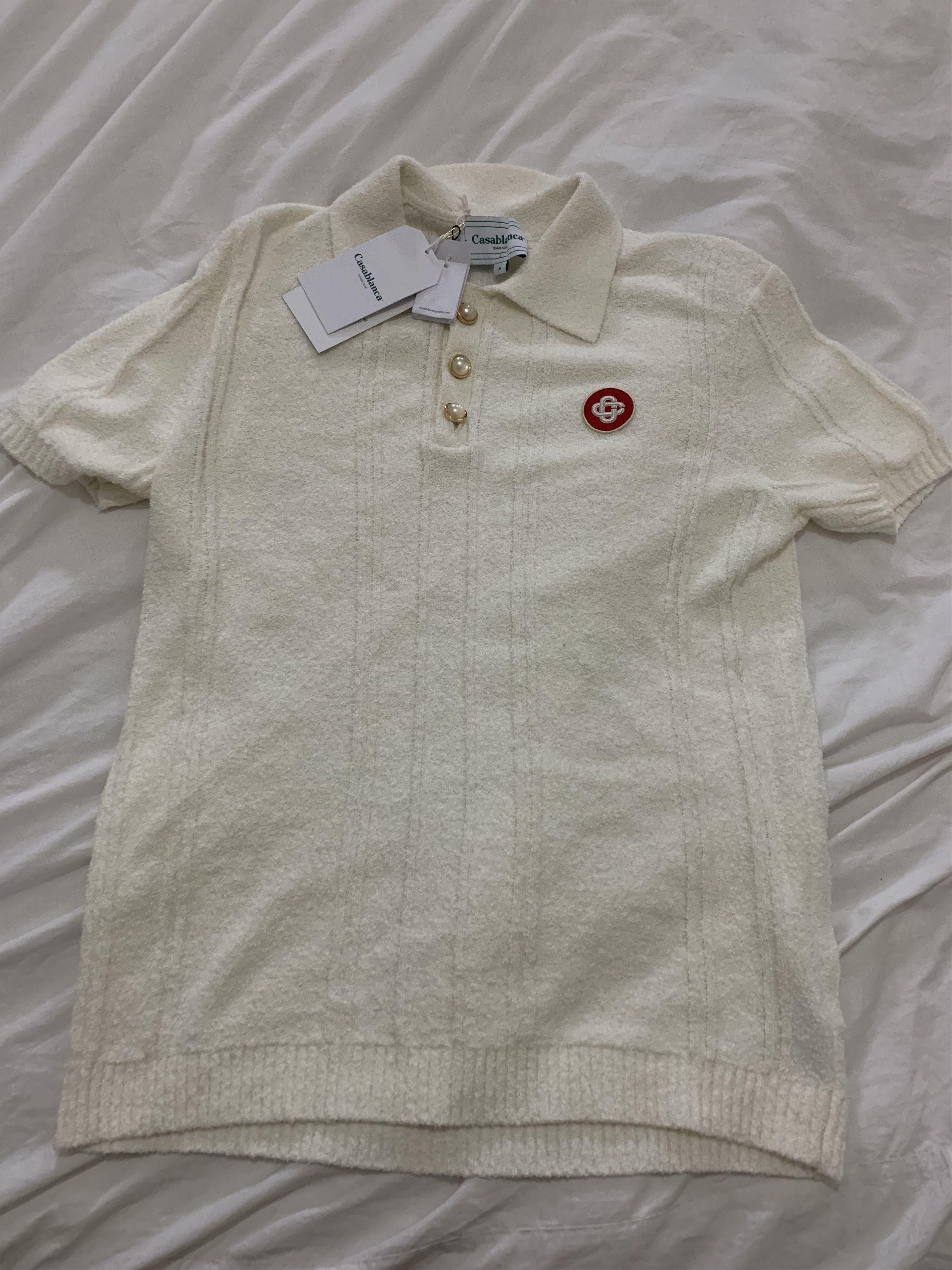 Casablanca Casablanca cashmere wool knit polo Size US M / EU 48-50 / 2 - 4 Thumbnail