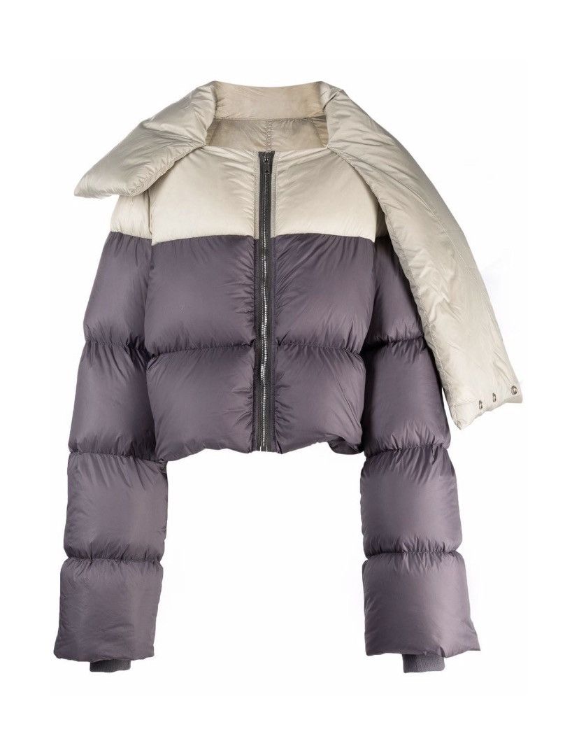 Rick Owens two-tone puffer jacket