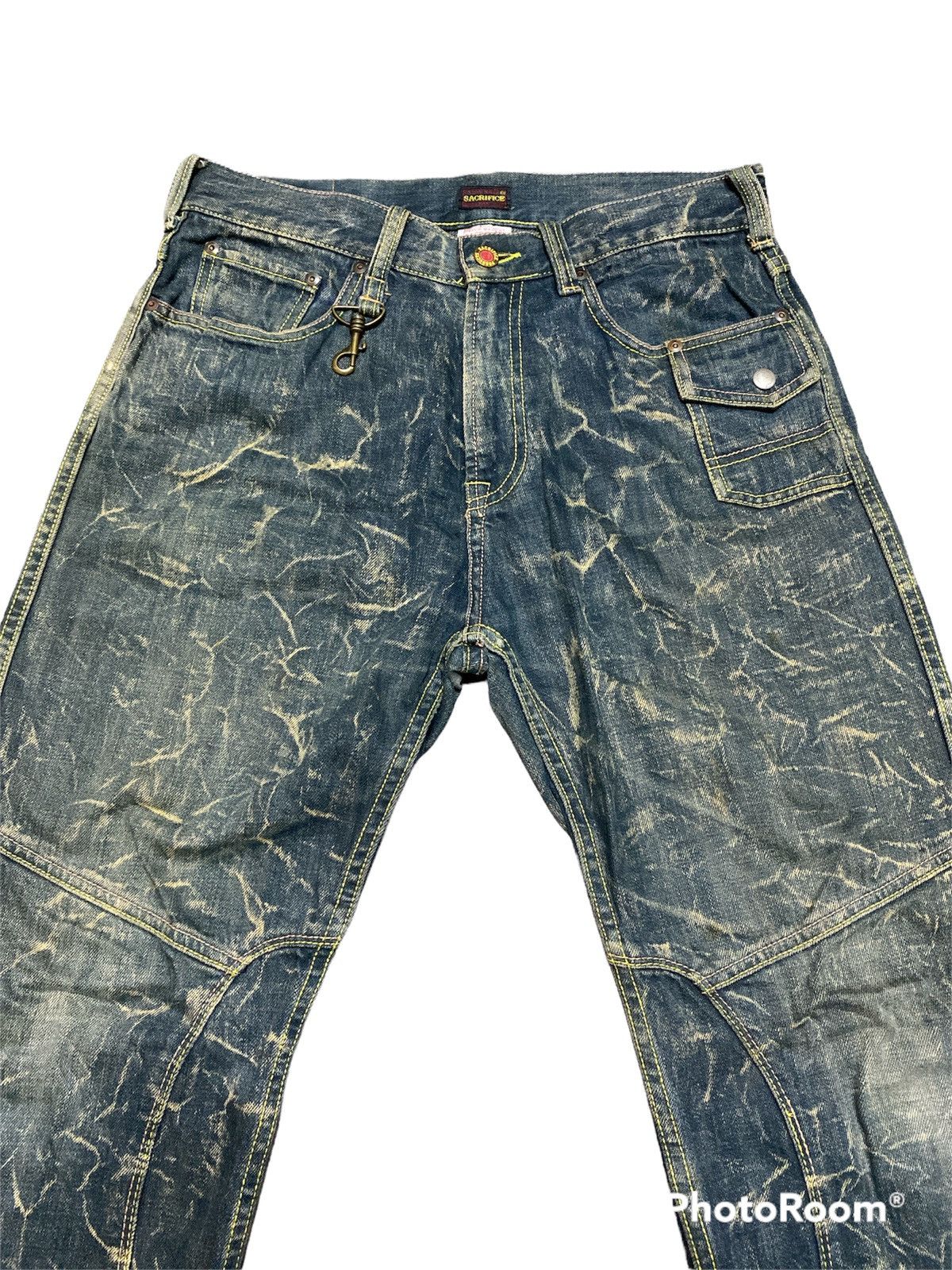 Japanese Brand Japanese Sacrifice Crazy Mud Rusty Jeans 121 Size US 32 / EU 48 - 2 Thumbnail
