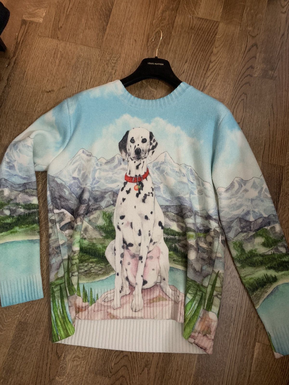 Casablanca Casablanca Printed Merino Wool and Cashmere-Blend Sweater Size US L / EU 52-54 / 3 - 5 Thumbnail