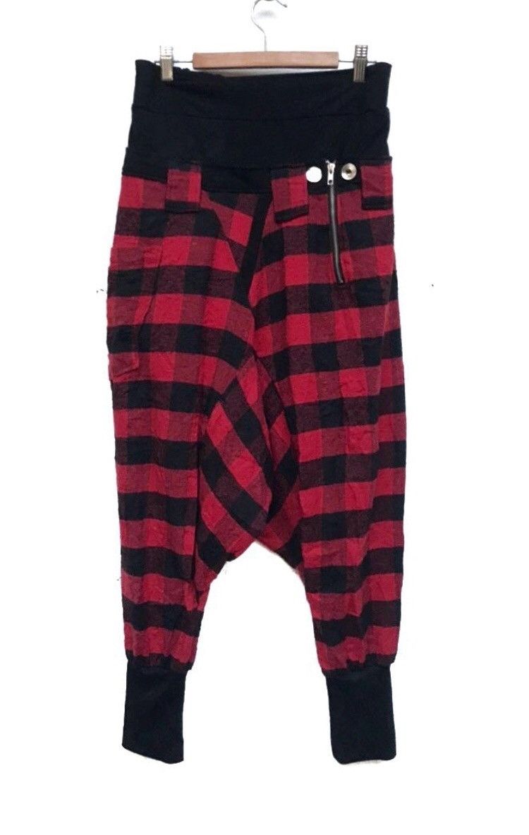 Japanese Brand 🔥Speed Orange Kate Check Harem Pants Style Size US 29 - 1 Thumbnail