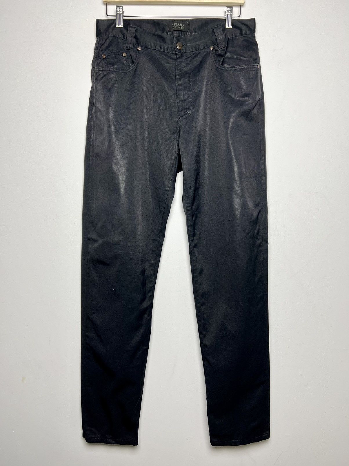 Versace versace y2k punk shimmer pants Size US 34 / EU 50 - 1 Thumbnail
