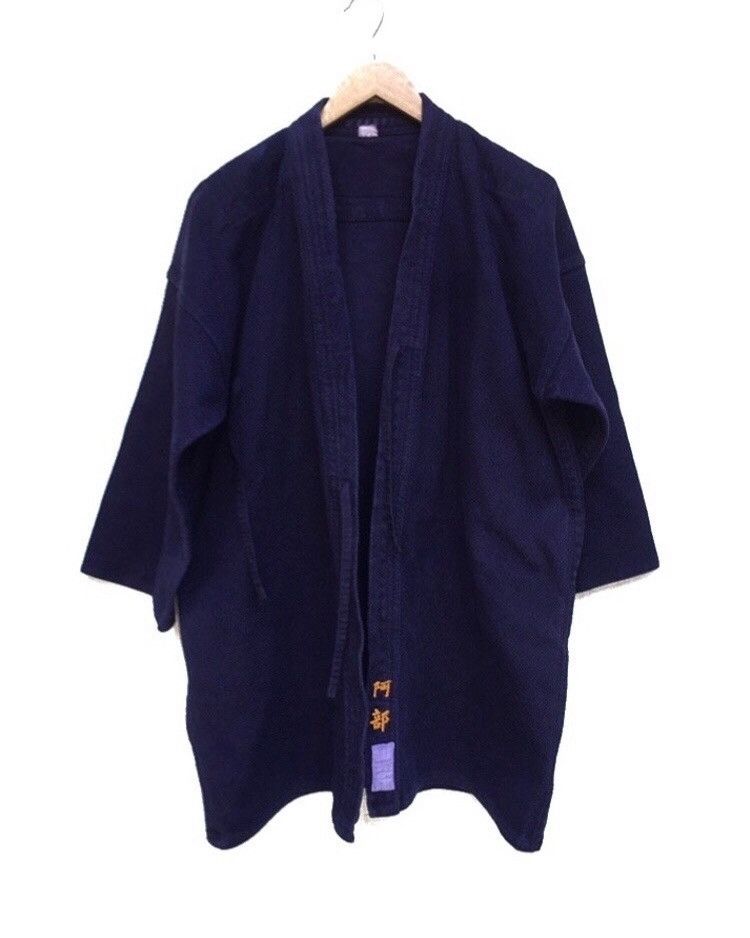Indigo × Japanese Brand 🔥Japanese Traditional Indigo Kimono Size US L / EU 52-54 / 3 - 1 Thumbnail