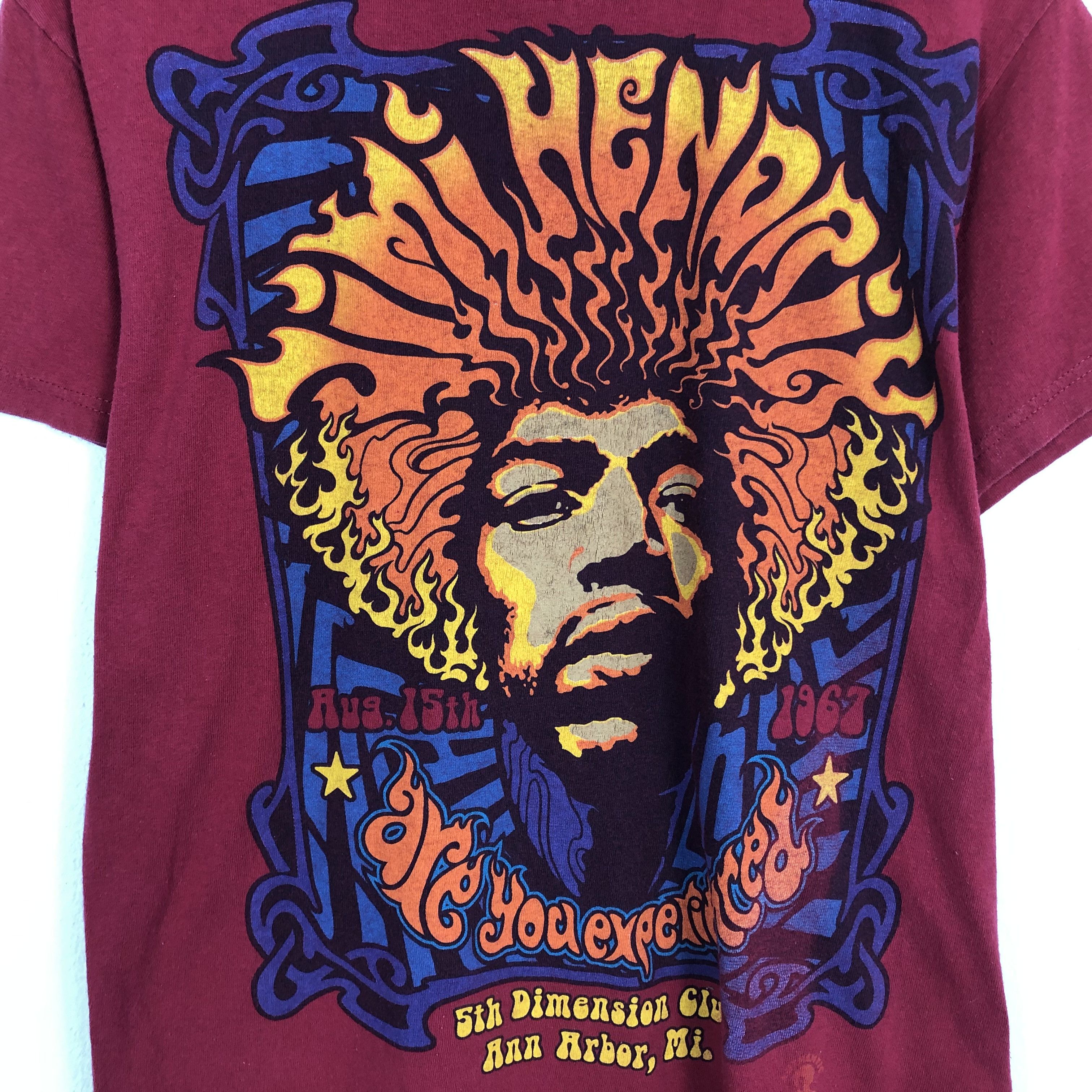 Jimi Hendrix × Vintage Vintage Jimi Hendrix American Rock Music T-shirt Size US M / EU 48-50 / 2 - 2 Thumbnail
