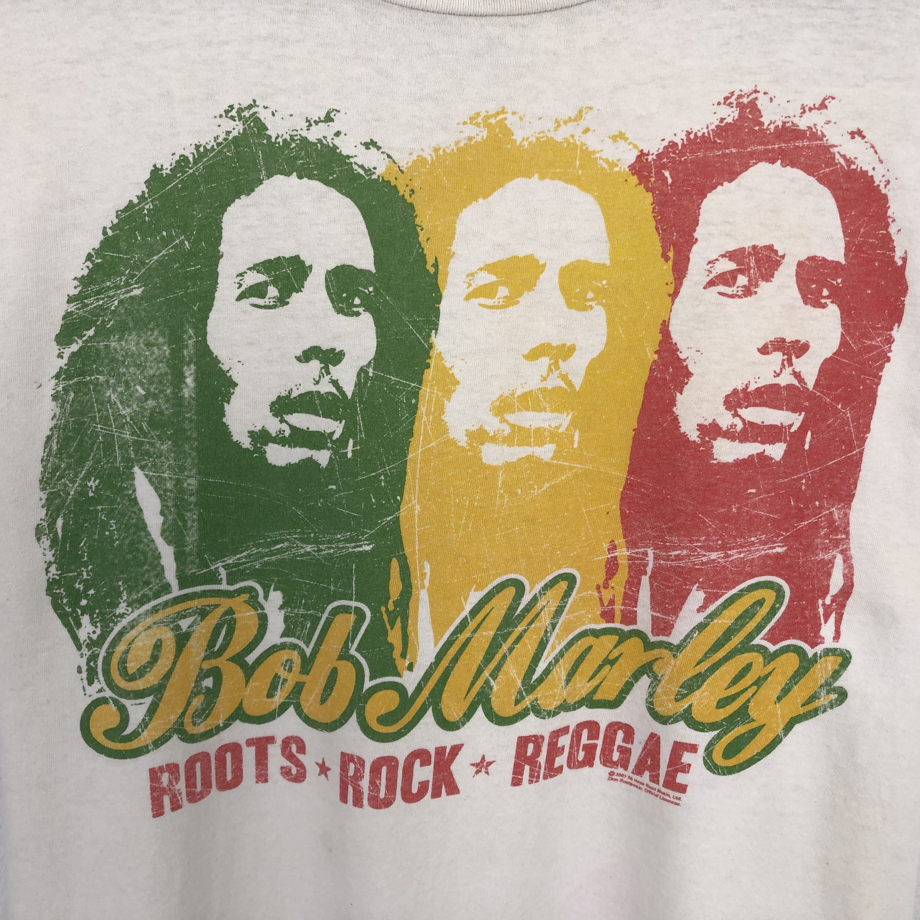 Bob Marley × Vintage Vintage Bob Marley Rare Design T-shirt Size US L / EU 52-54 / 3 - 2 Thumbnail