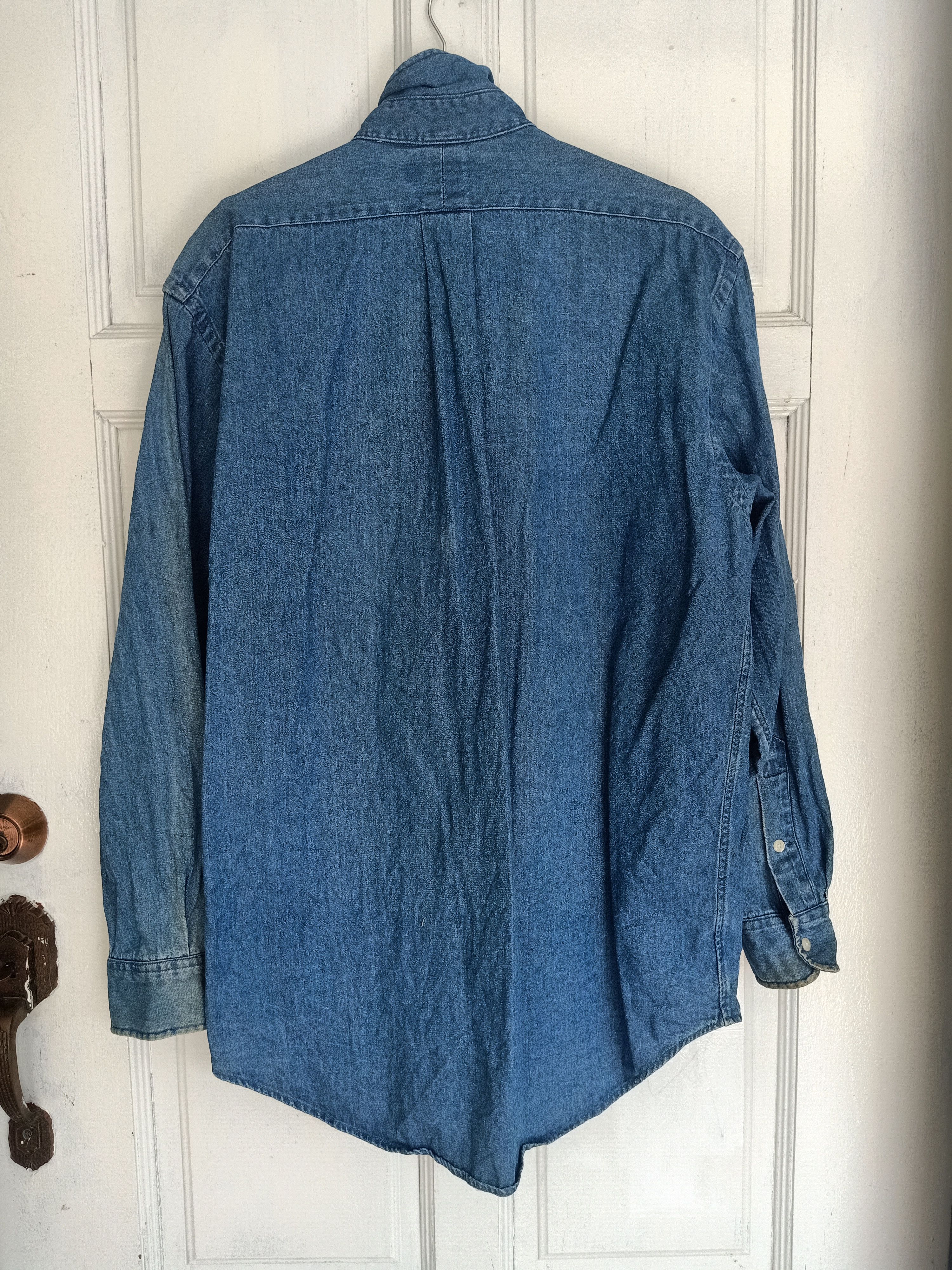 Polo Ralph Lauren Polo Ralph Lauren Denim Shirt Size US L / EU 52-54 / 3 - 2 Thumbnail