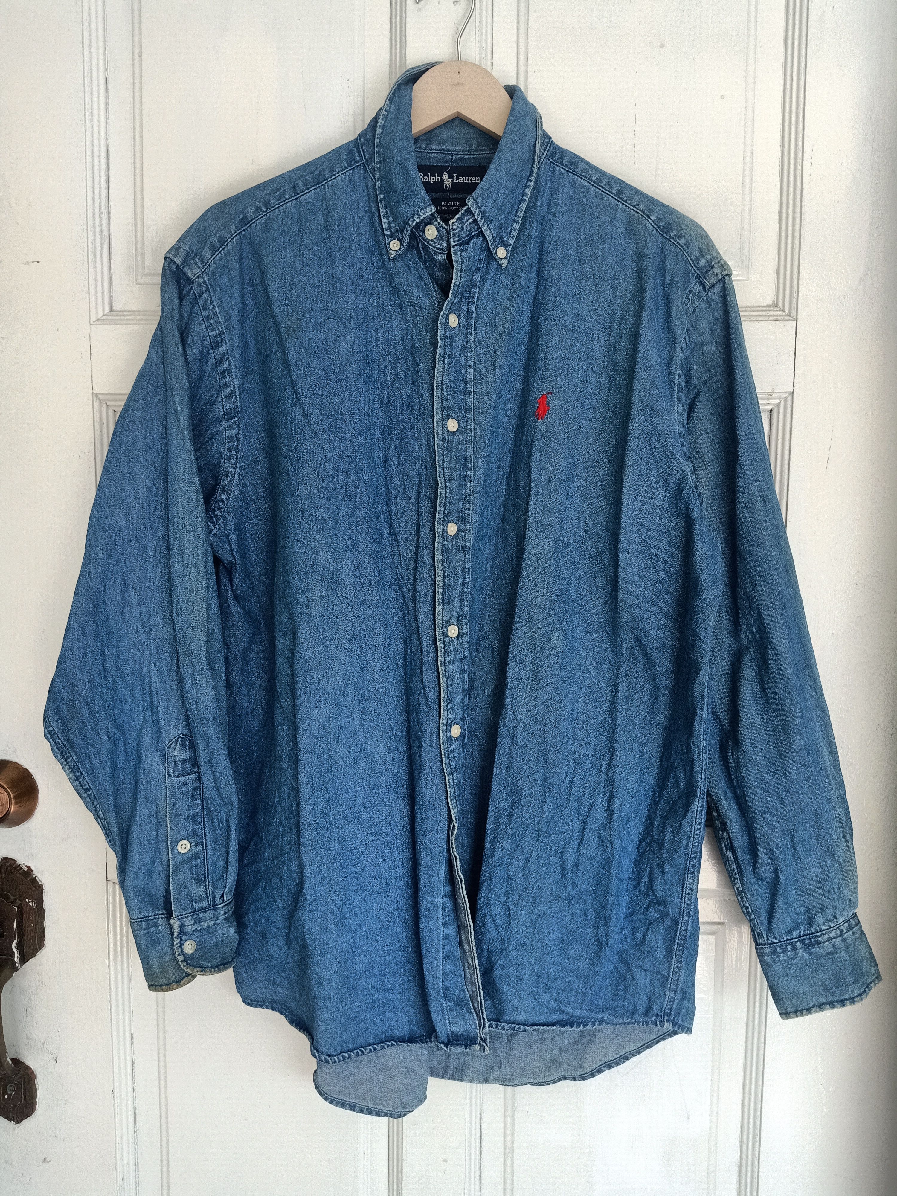 Polo Ralph Lauren Polo Ralph Lauren Denim Shirt Size US L / EU 52-54 / 3 - 1 Thumbnail