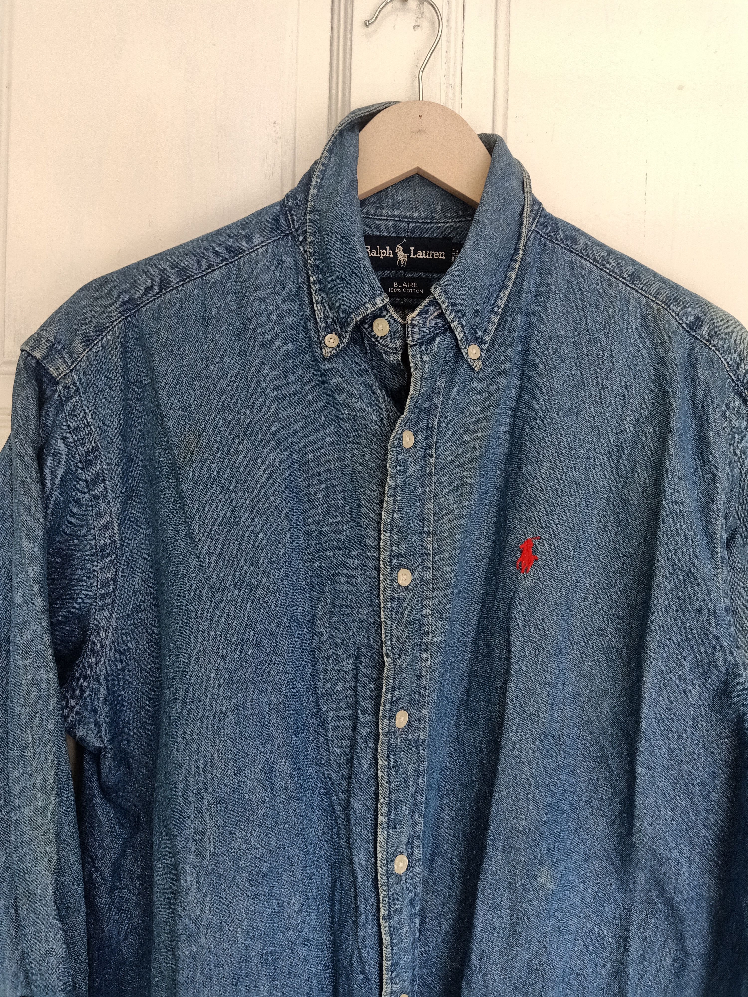 Polo Ralph Lauren Polo Ralph Lauren Denim Shirt Size US L / EU 52-54 / 3 - 7 Thumbnail