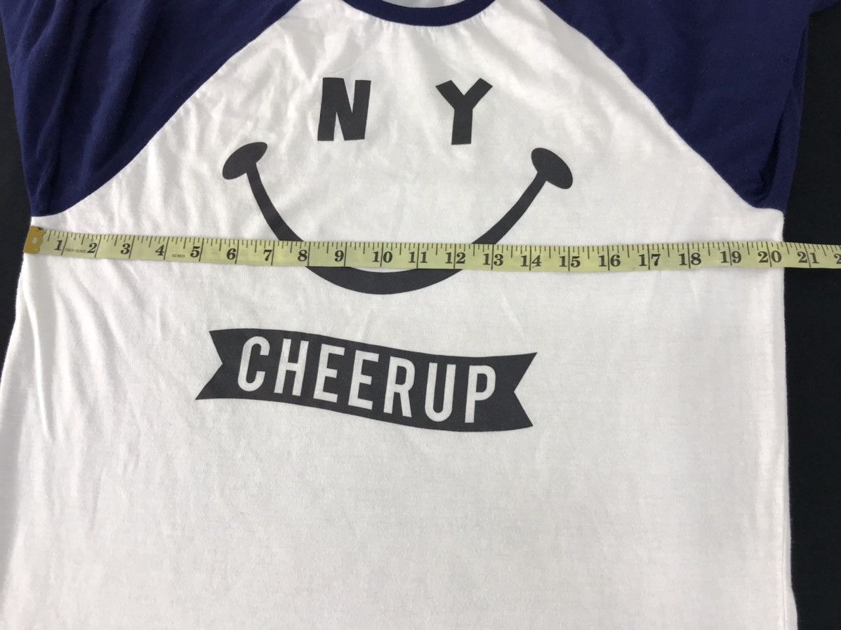 Japanese Brand Harvey Ball Smiley Face Cheer Up 3 Quater Tee Big Logo Size US M / EU 48-50 / 2 - 9 Thumbnail