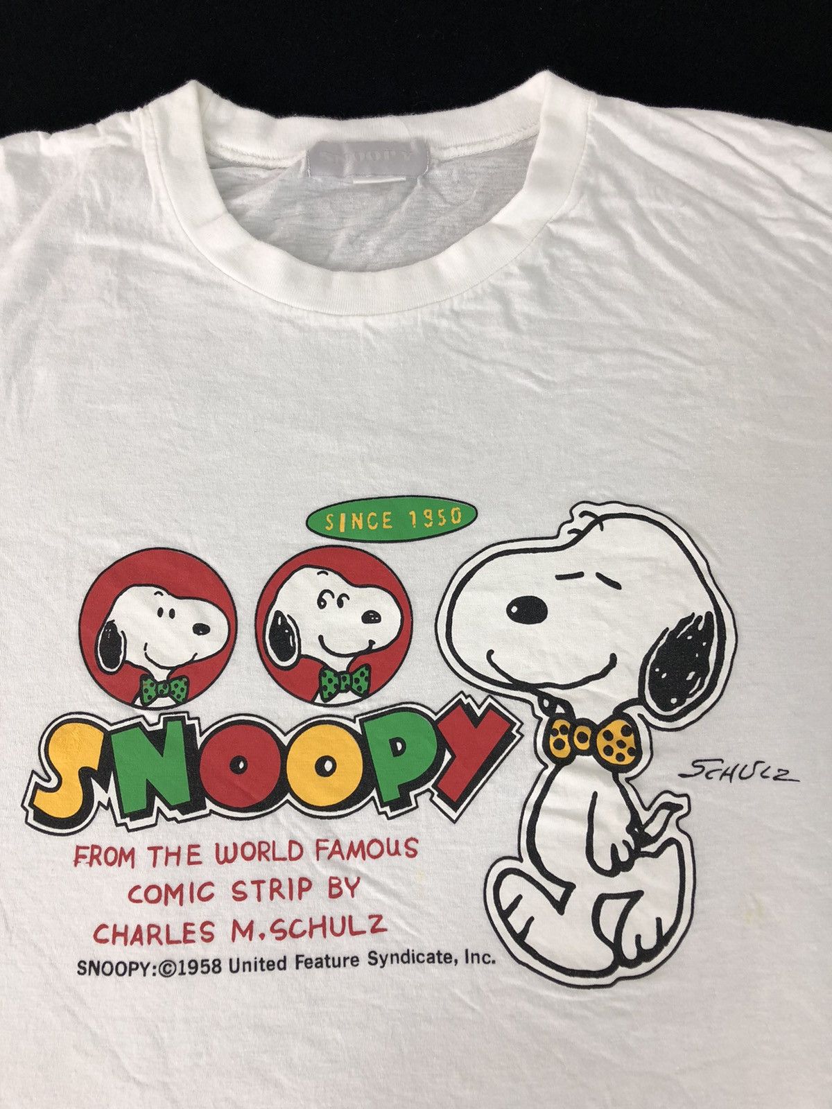 Peanuts Vintage 90s Snoopy Famous Comic Strip Character Tee Size US L / EU 52-54 / 3 - 3 Thumbnail