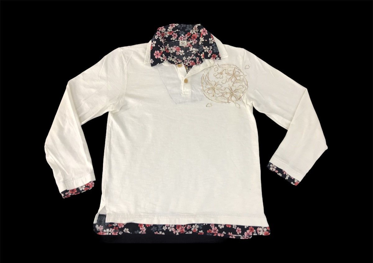 Eternal Vintage Concept Eternal Sakura Art Longsleeve Polo Fits M L Size L / US 10 / IT 46 - 1 Thumbnail