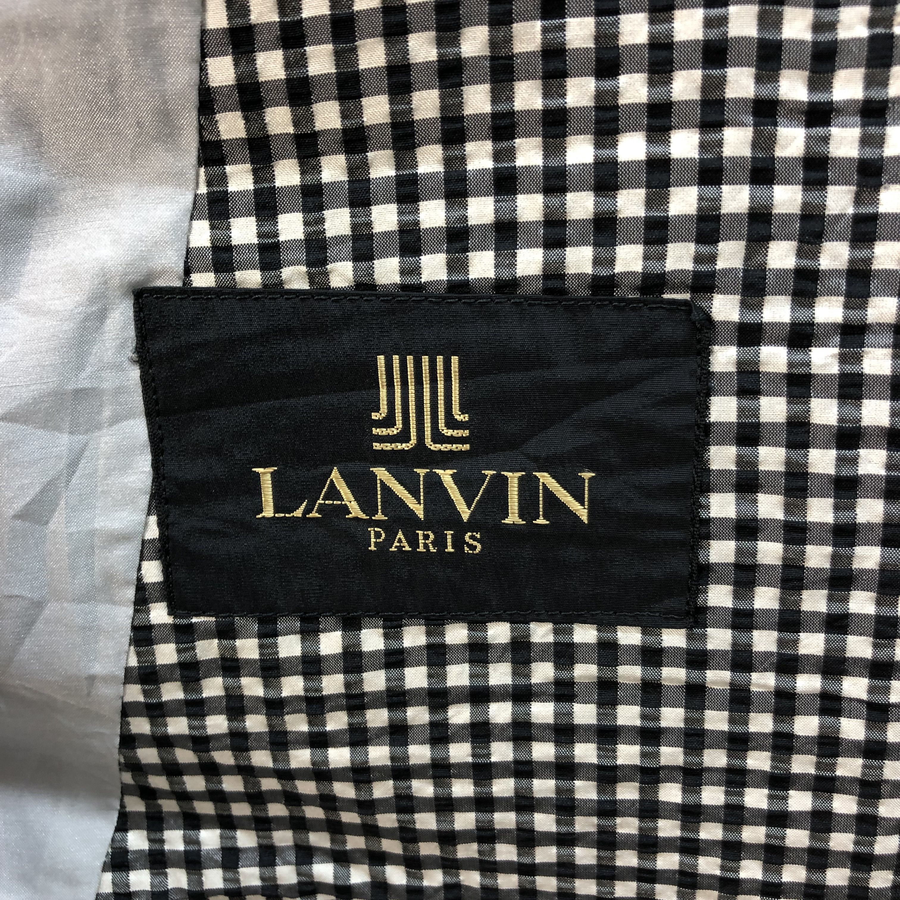 Lanvin LANVIN PARIS CHECKED SUIT JACKET / BLAZERS #6375-62 Size US M / EU 48-50 / 2 - 8 Thumbnail