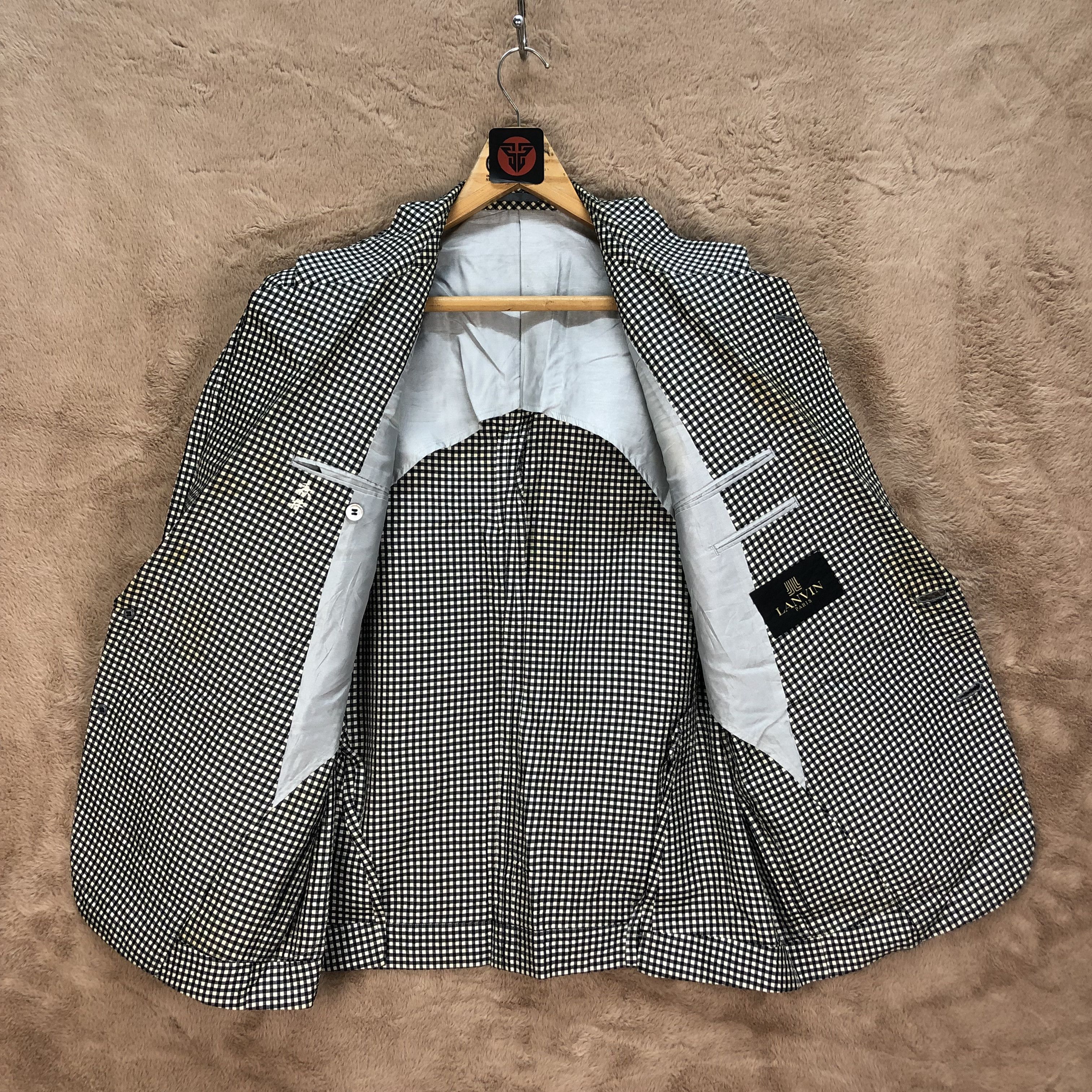 Lanvin LANVIN PARIS CHECKED SUIT JACKET / BLAZERS #6375-62 Size US M / EU 48-50 / 2 - 7 Thumbnail