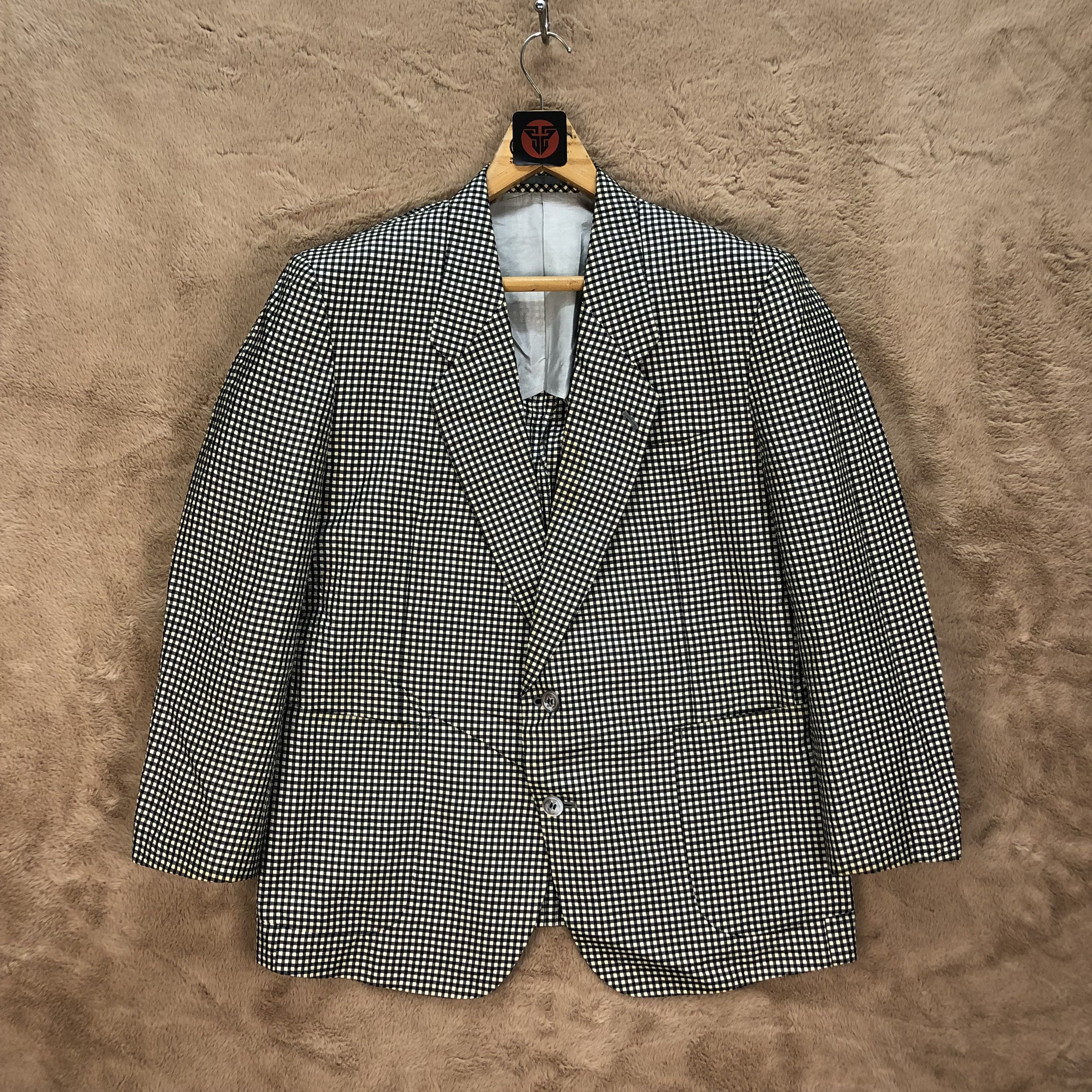 Lanvin LANVIN PARIS CHECKED SUIT JACKET / BLAZERS #6375-62 Size US M / EU 48-50 / 2 - 1 Thumbnail