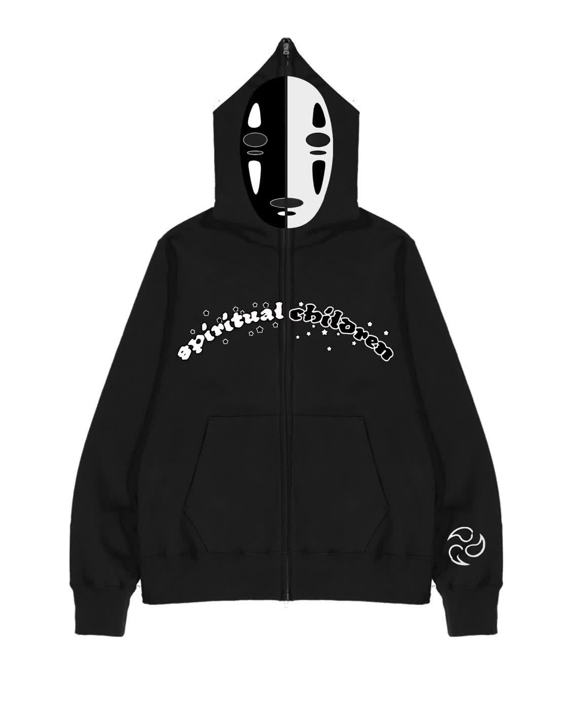 Siberia Hills FINAL DROP Spiritual Children No Face Yin Yang Full Zip-Up Size US S / EU 44-46 / 1 - 3 Thumbnail